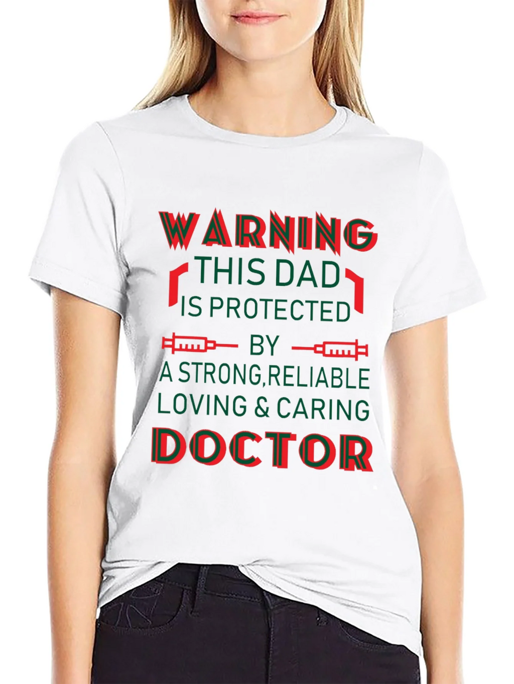 Warning This Dad Is Protected Doctor T-Shirt