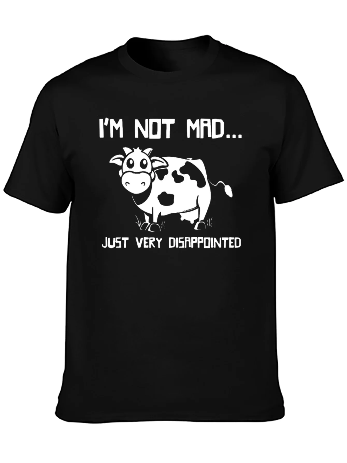 Im Not Mad Just Disappointed Cow Graphic T-Shirt