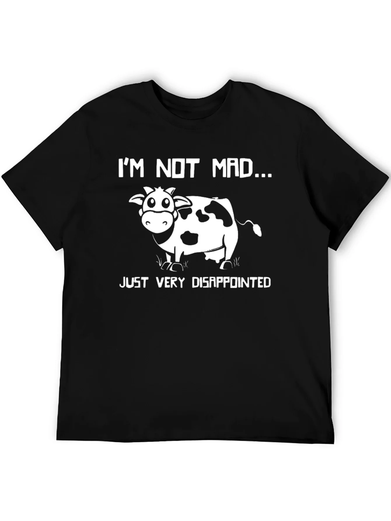 Im Not Mad Just Disappointed Cow Graphic T-Shirt