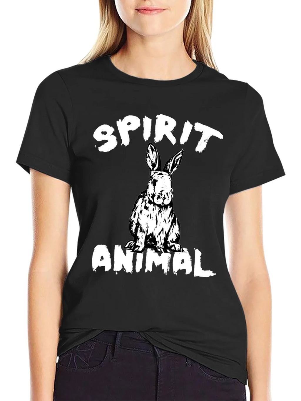Spirit Animal Rabbit Graphic T-Shirt