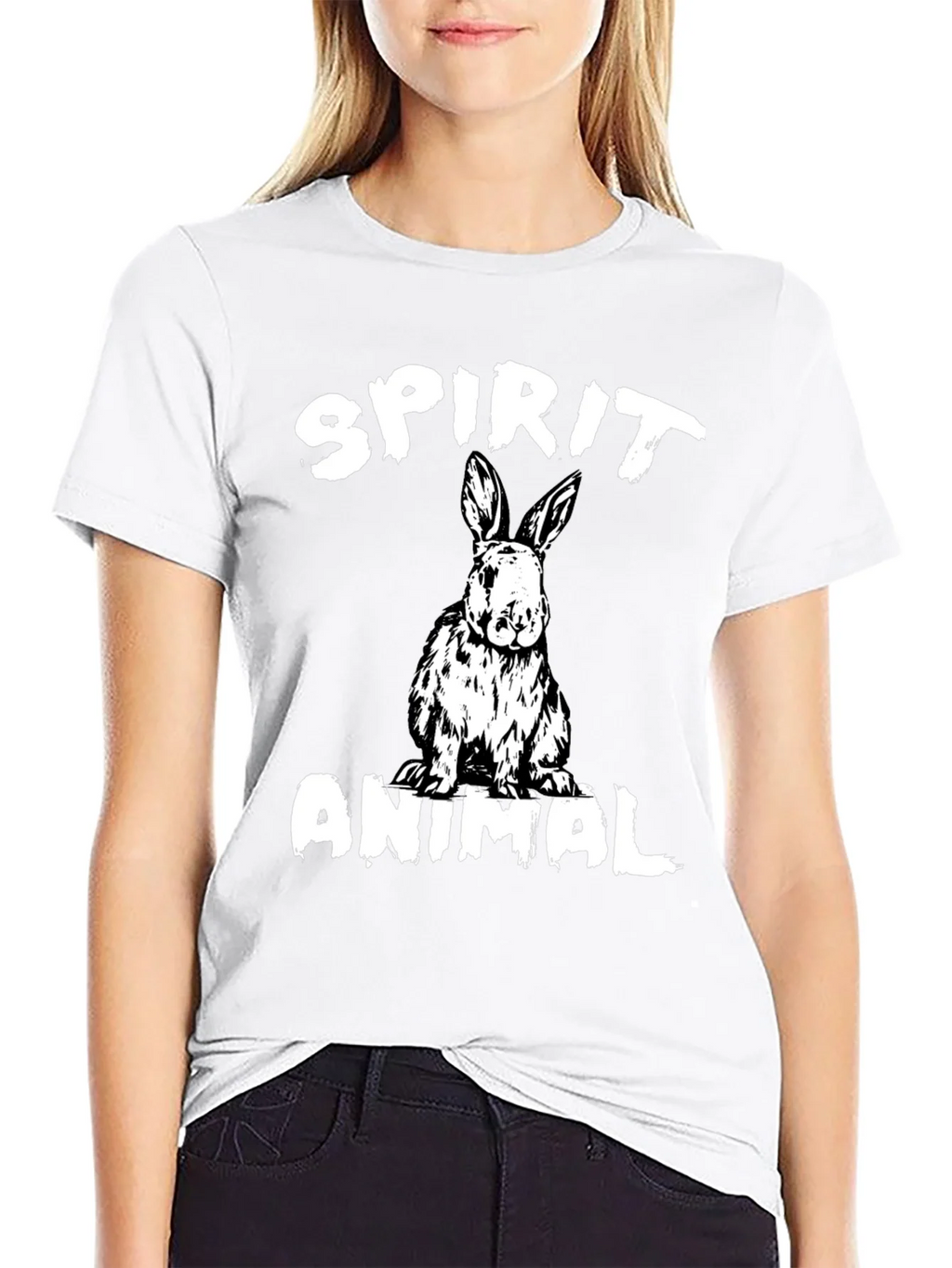 Spirit Animal Rabbit Graphic T-Shirt