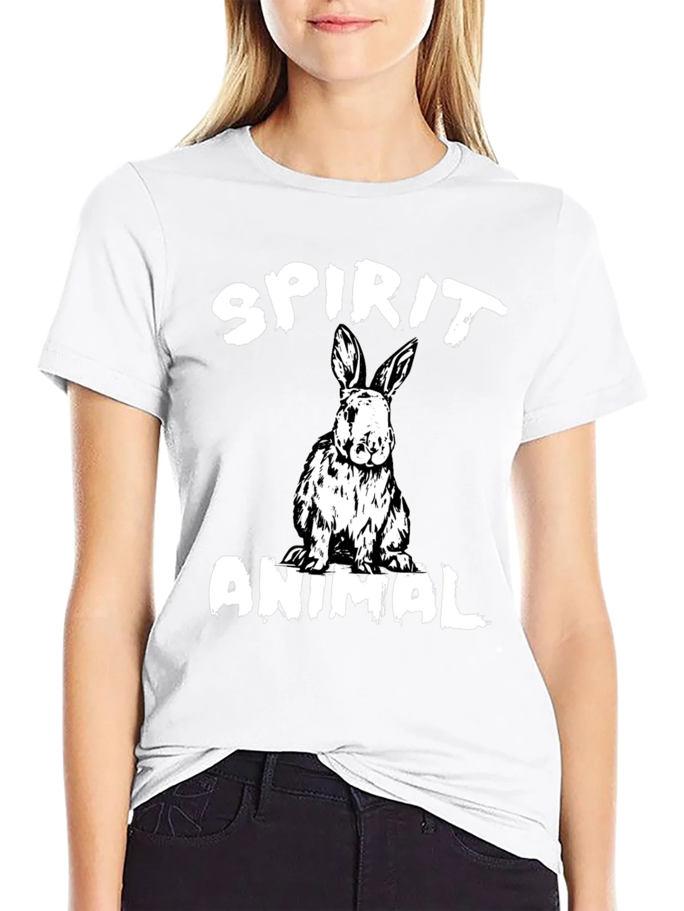 Spirit Animal Rabbit Graphic T-Shirt
