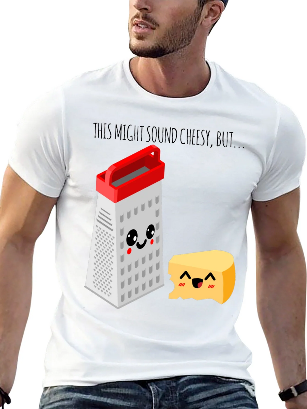 Cheesy Puns T-Shirt - Grater & Cheese Graphic Tee