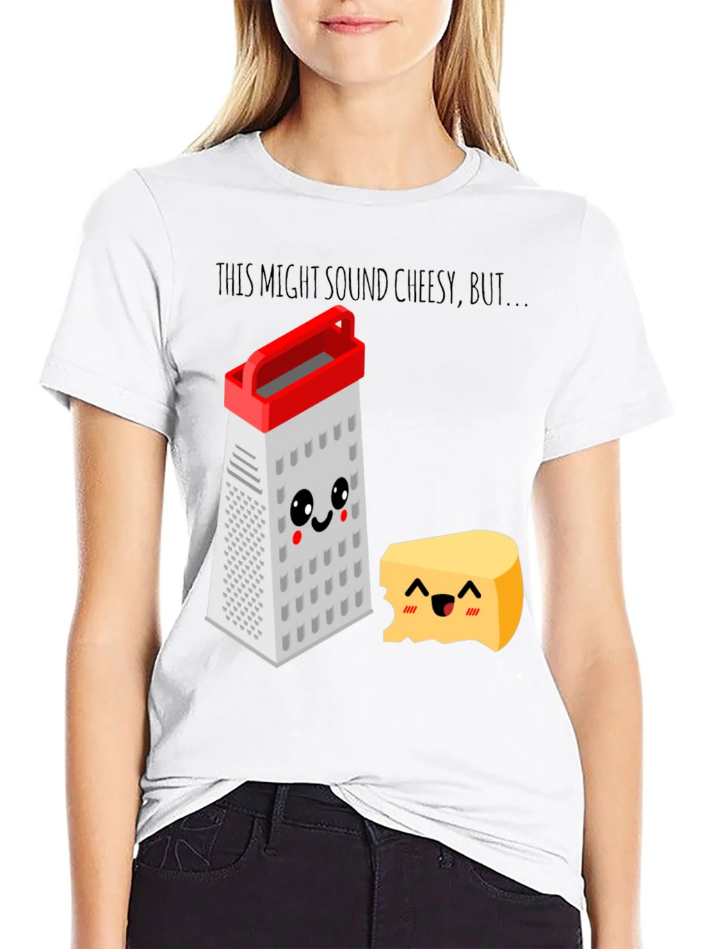 Cheesy Puns T-Shirt - Grater & Cheese Graphic Tee