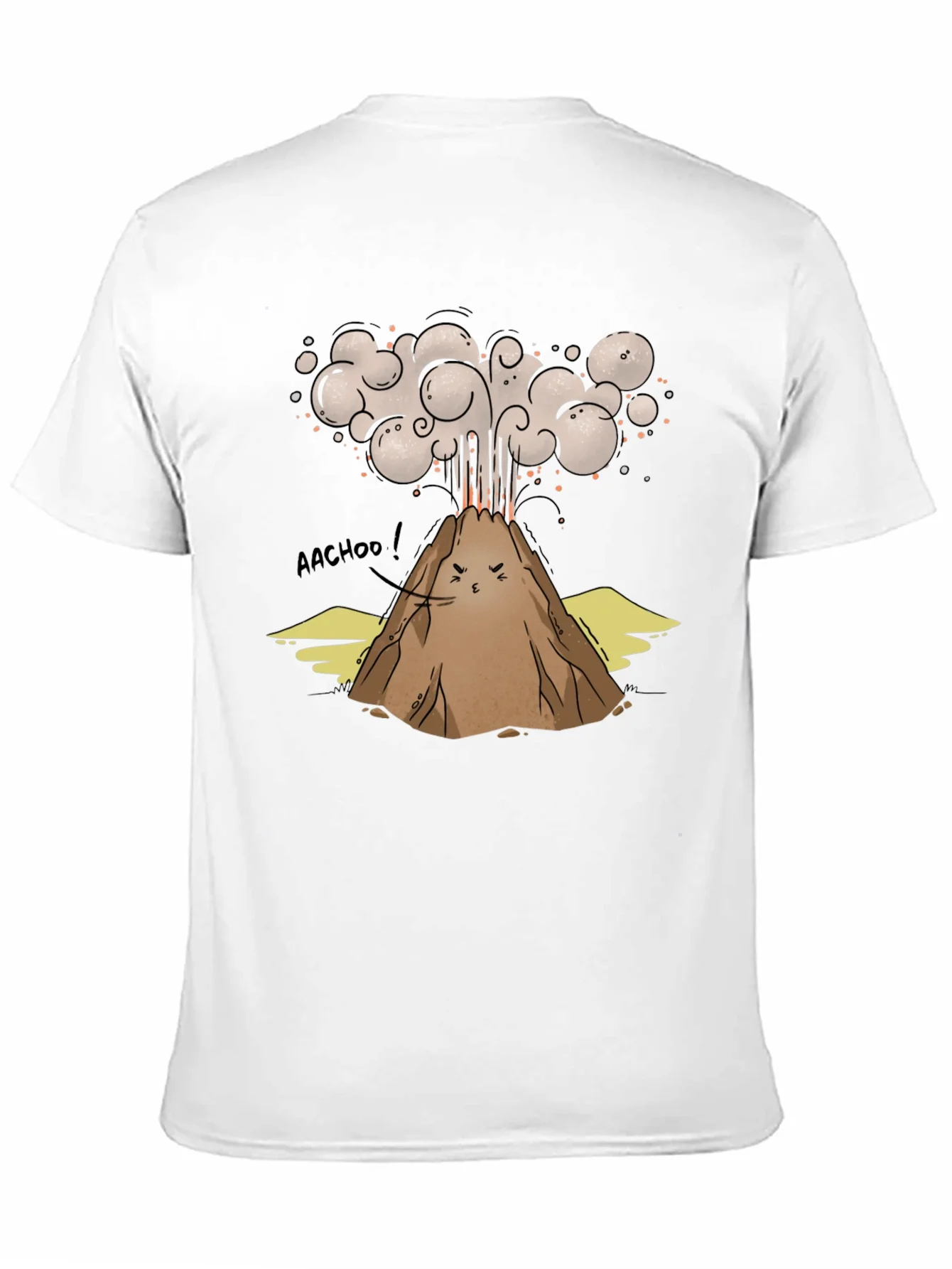 Funny Volcano AACHOO! Graphic Tee