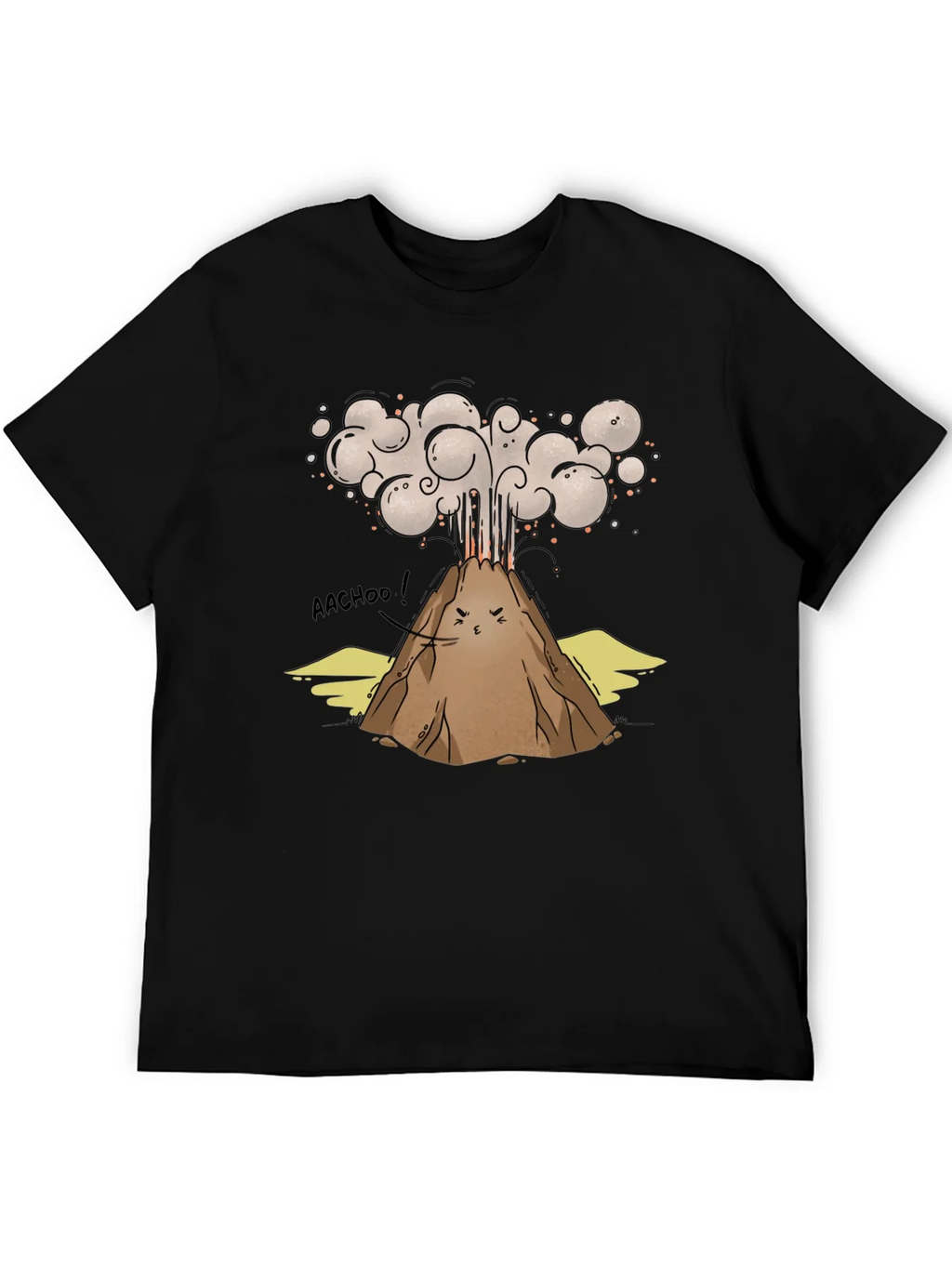 Funny Volcano AACHOO! Graphic Tee