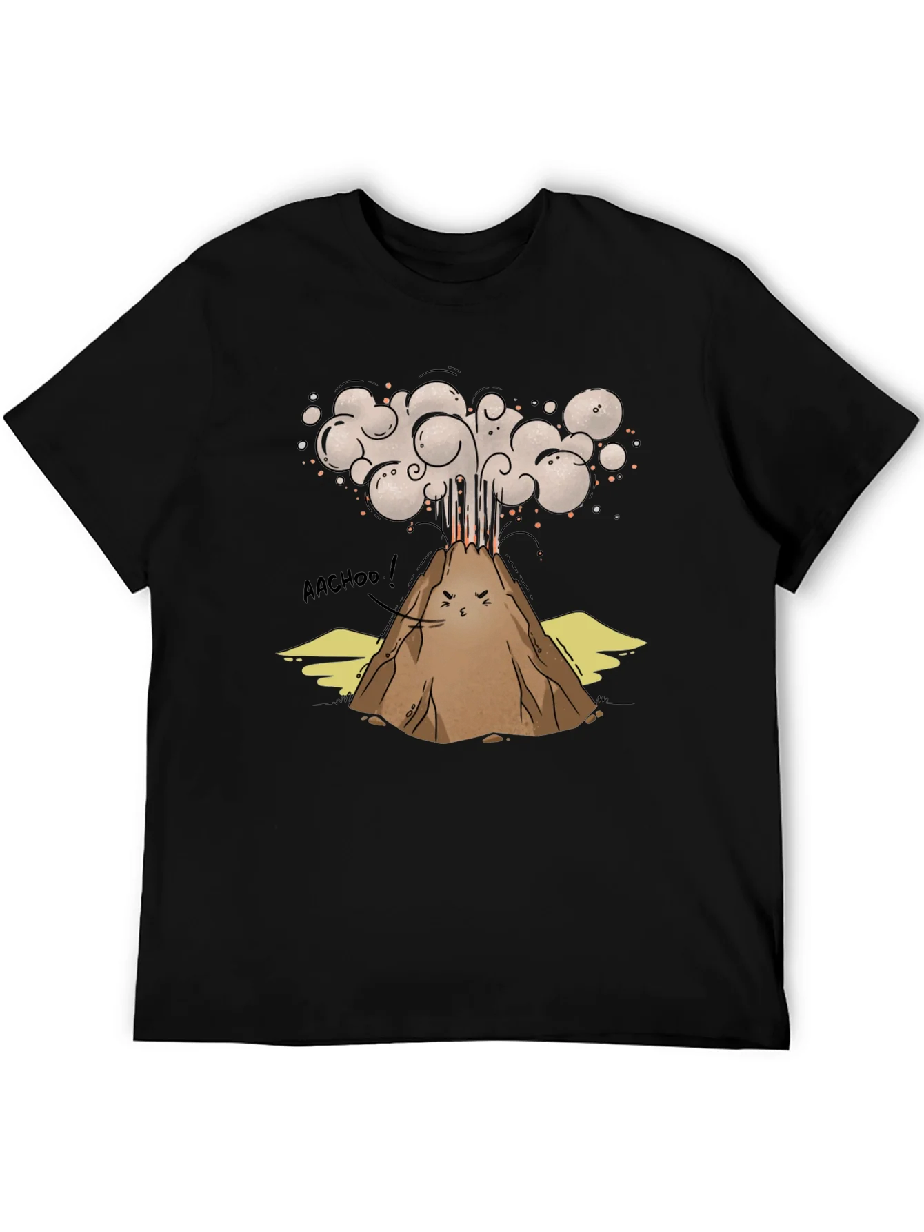 Funny Volcano AACHOO! Graphic Tee