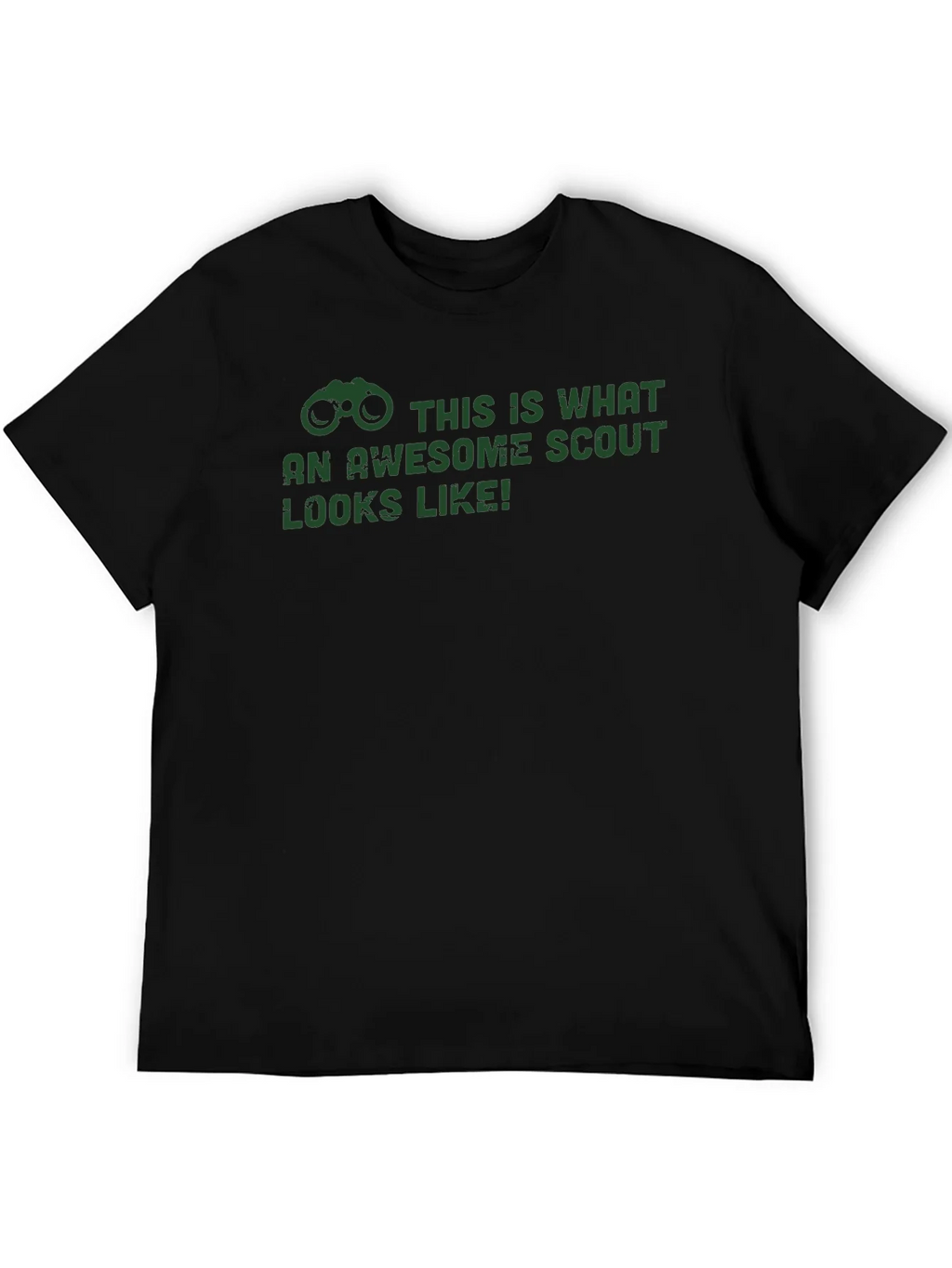 Awesome Scout T-Shirt - Black Crew Neck Tee