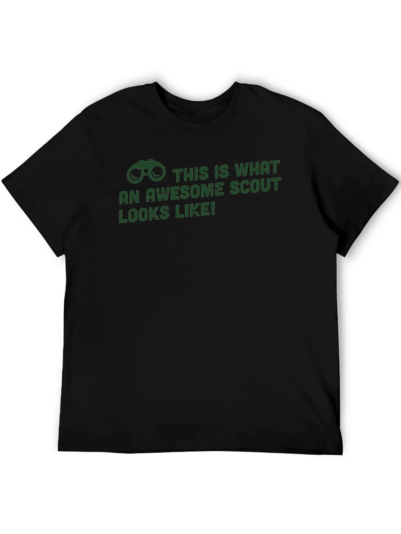Awesome Scout T-Shirt - Black Crew Neck Tee