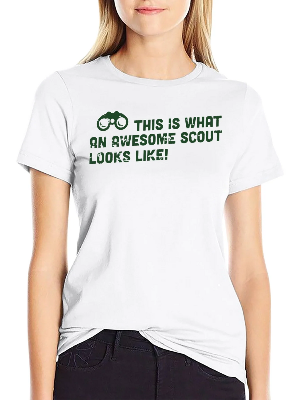 Awesome Scout T-Shirt - Black Crew Neck Tee