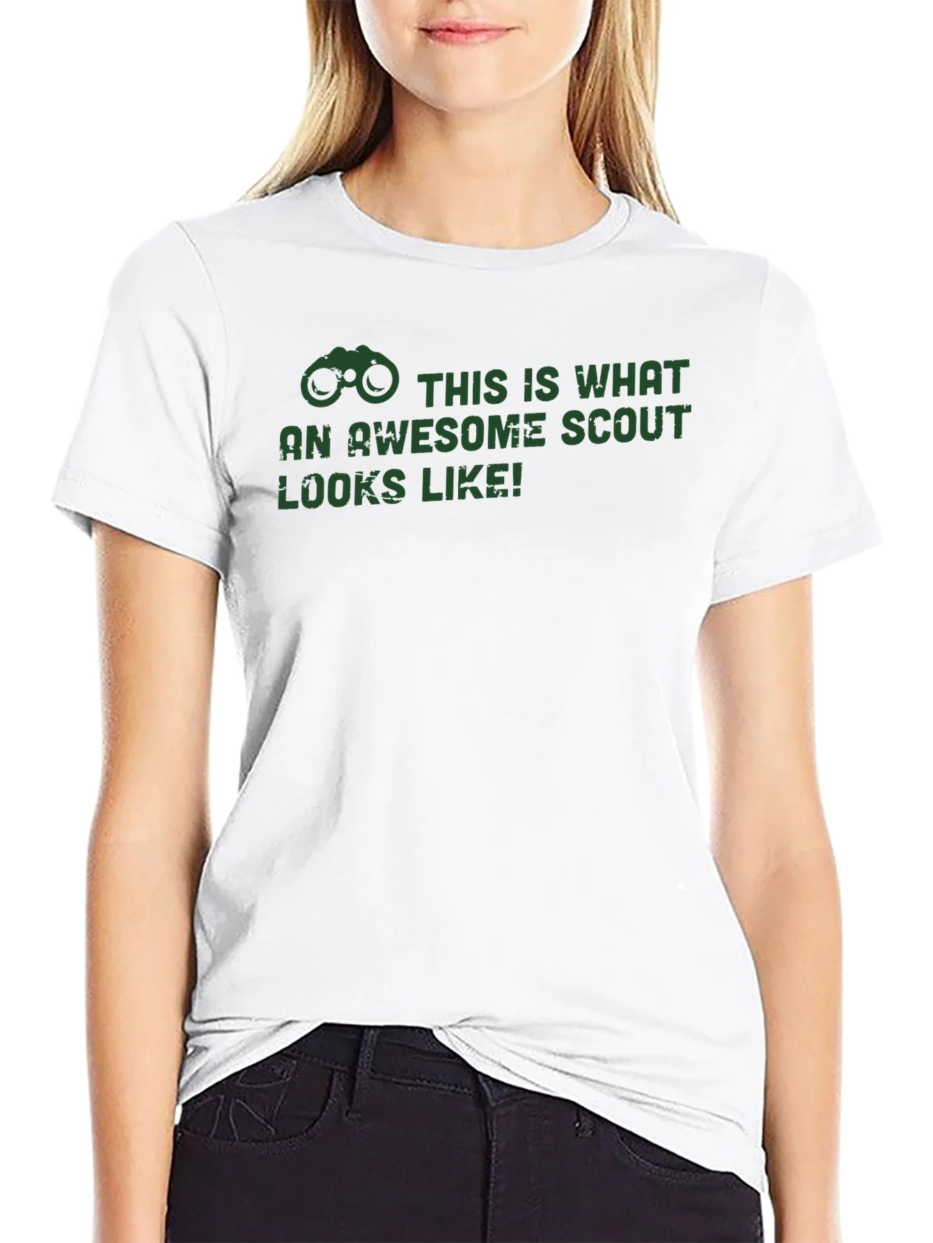 Awesome Scout T-Shirt - Black Crew Neck Tee