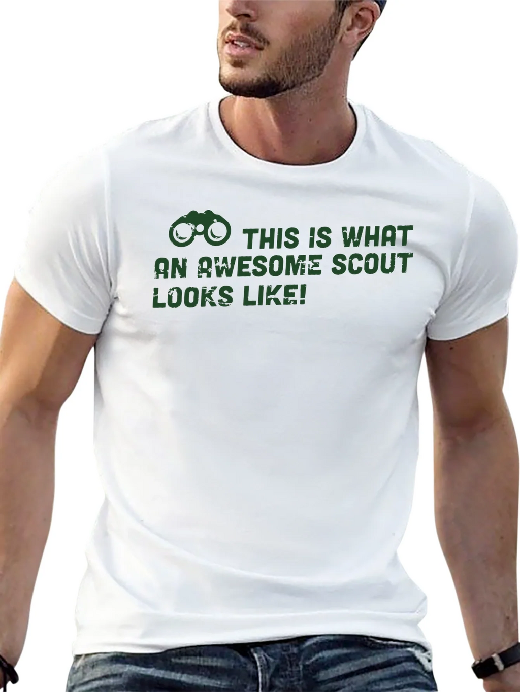 Awesome Scout T-Shirt - Black Crew Neck Tee