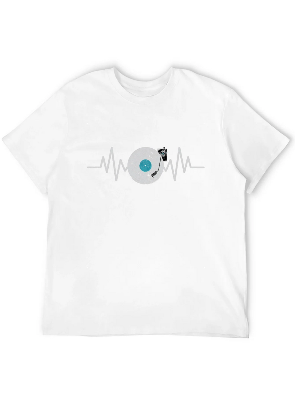 Vinyl Record Heartbeat Graphic Tee