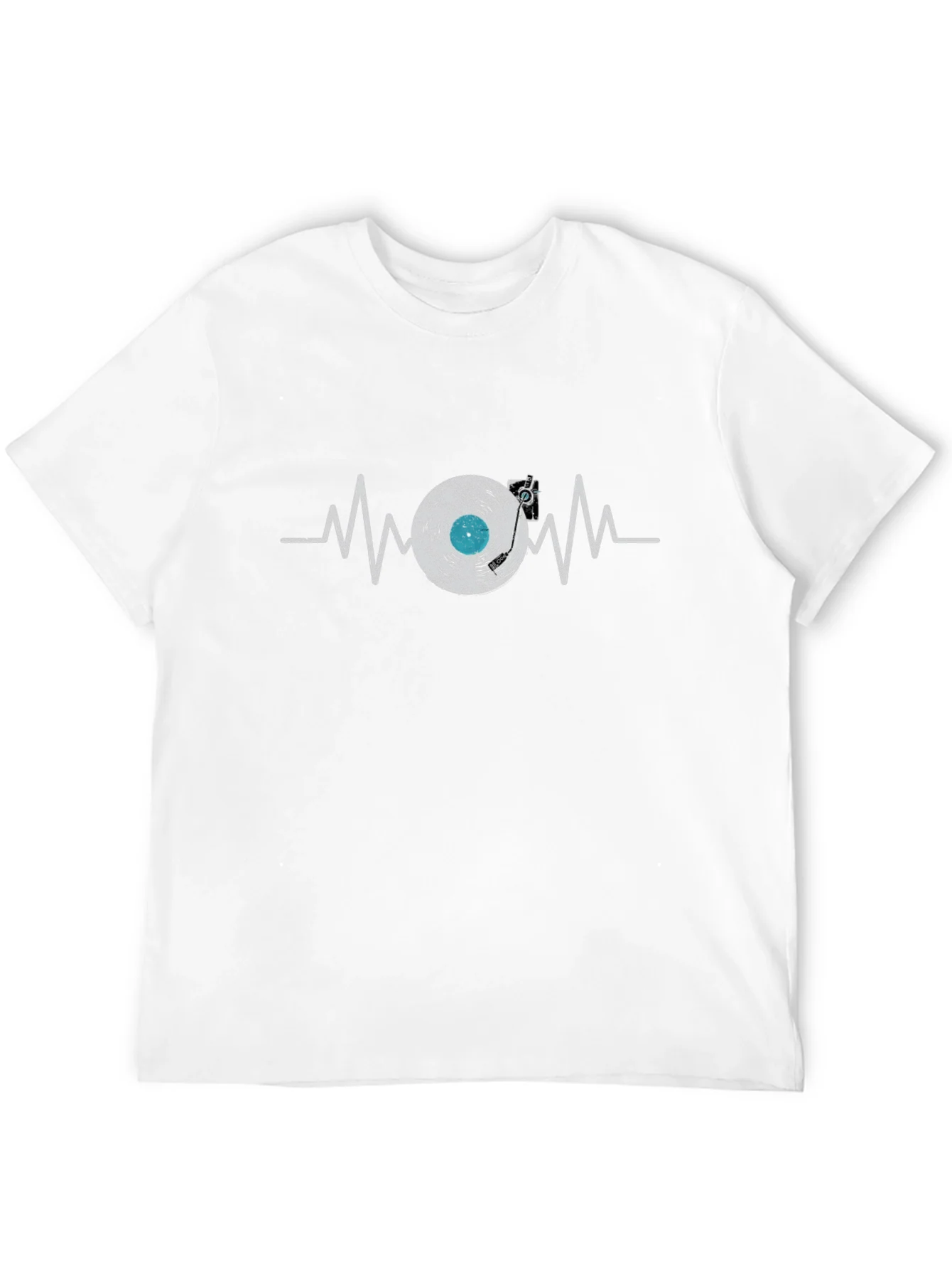 Vinyl Record Heartbeat Graphic Tee