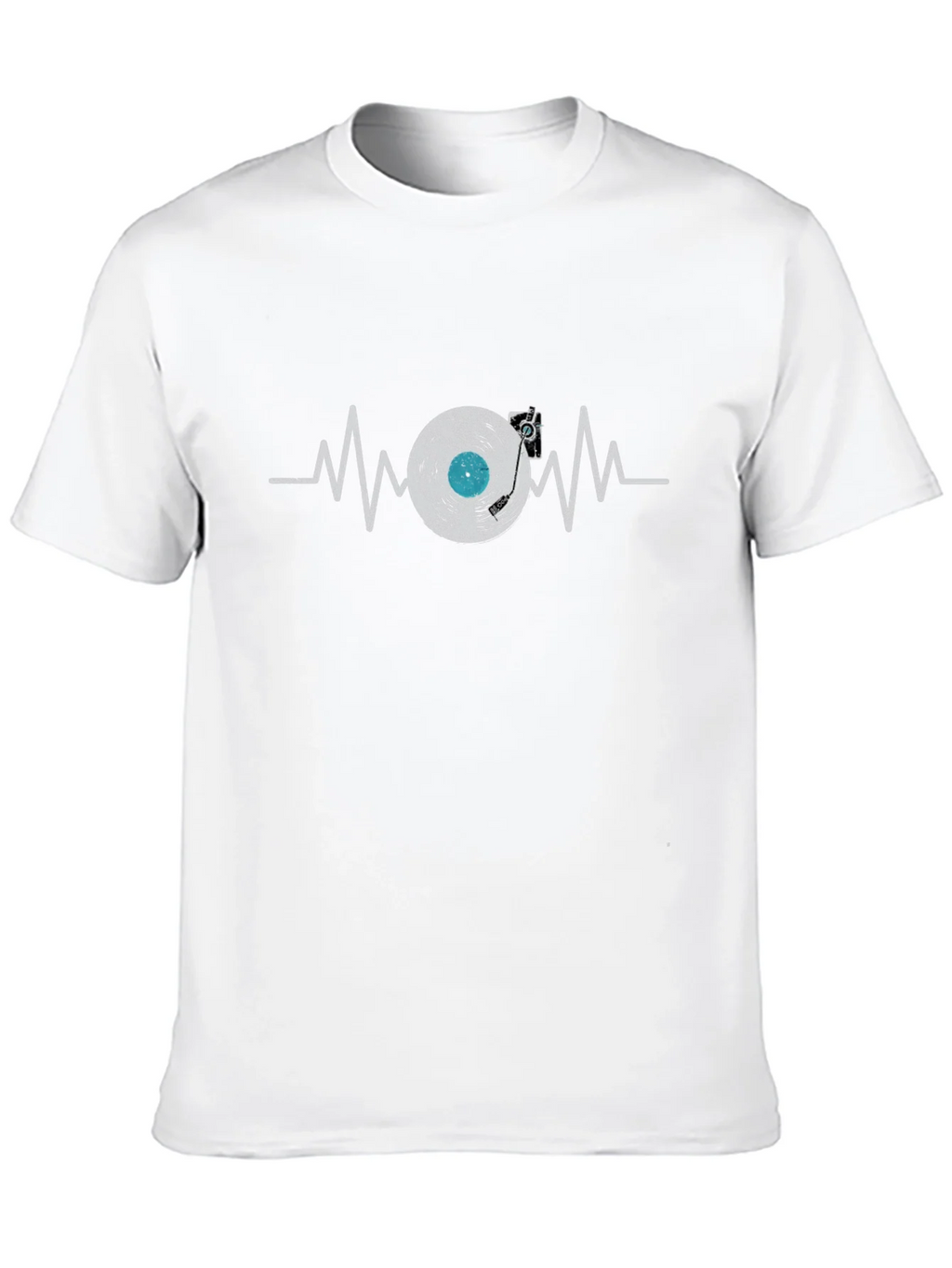 Vinyl Record Heartbeat Graphic Tee