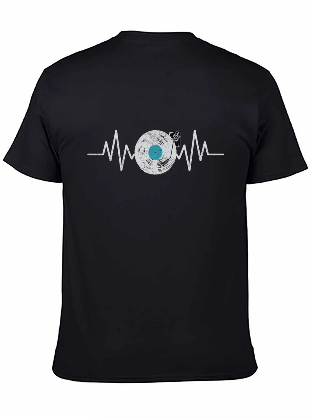 Vinyl Record Heartbeat Graphic Tee