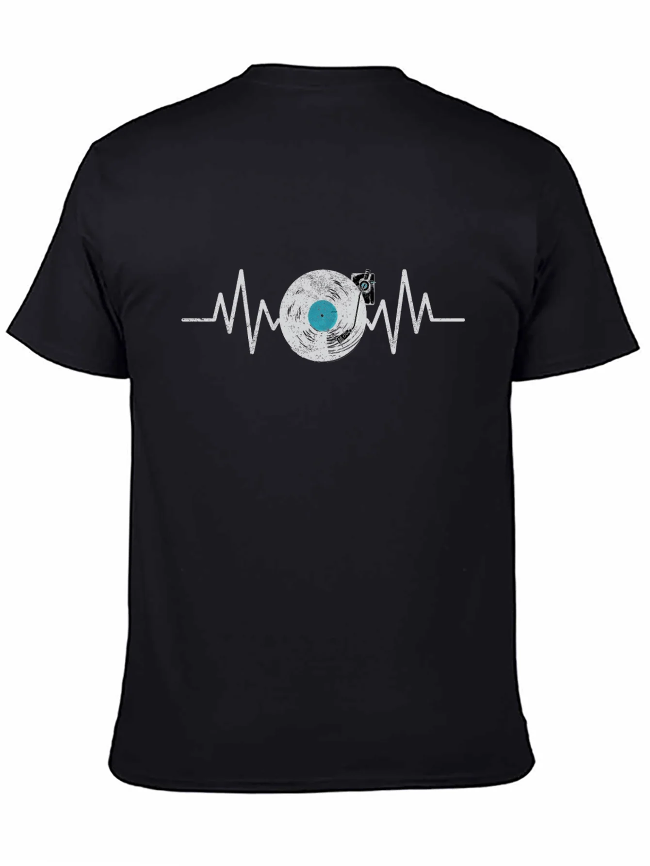 Vinyl Record Heartbeat Graphic Tee
