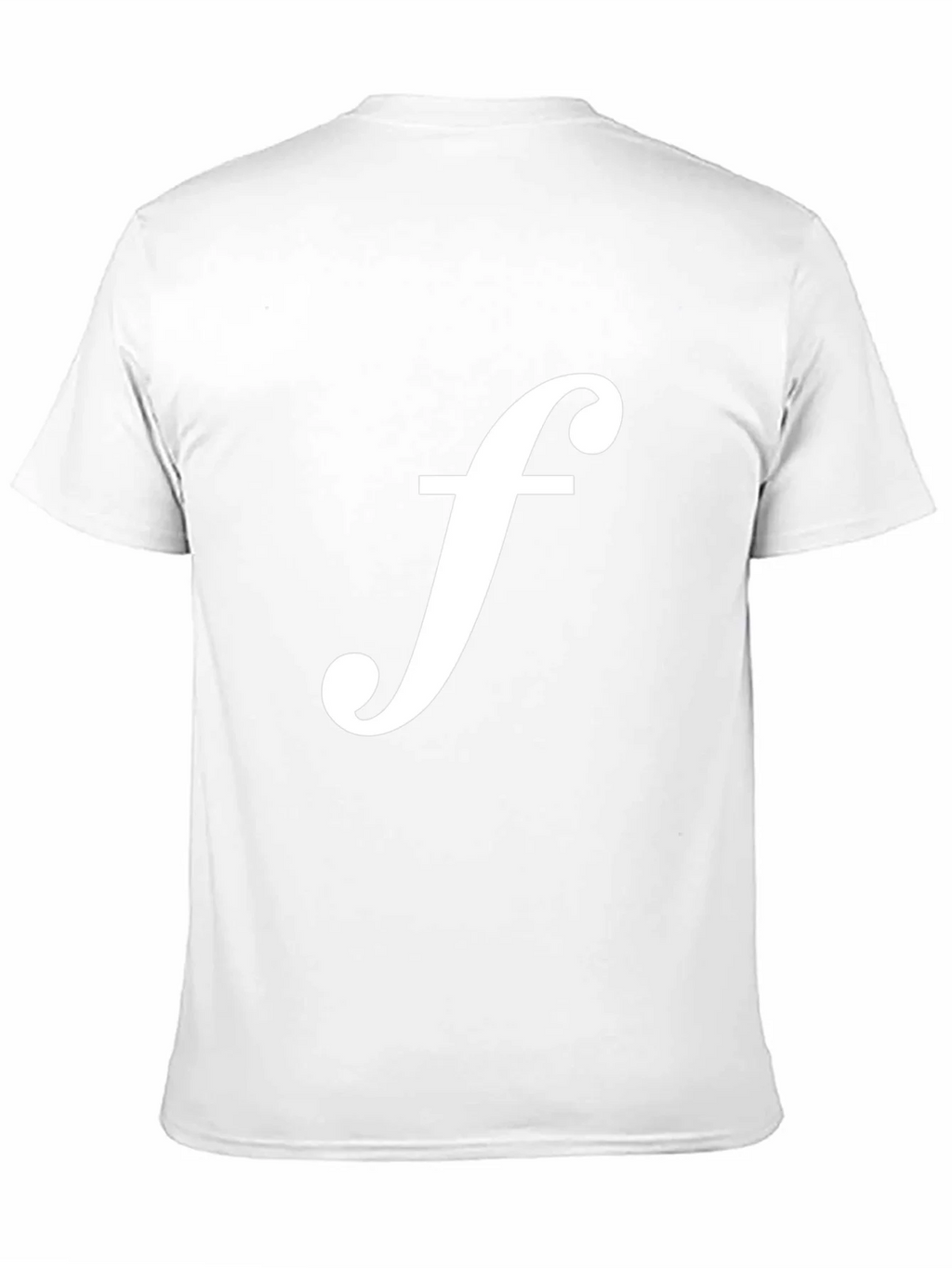 Black T-Shirt with White f Logo
