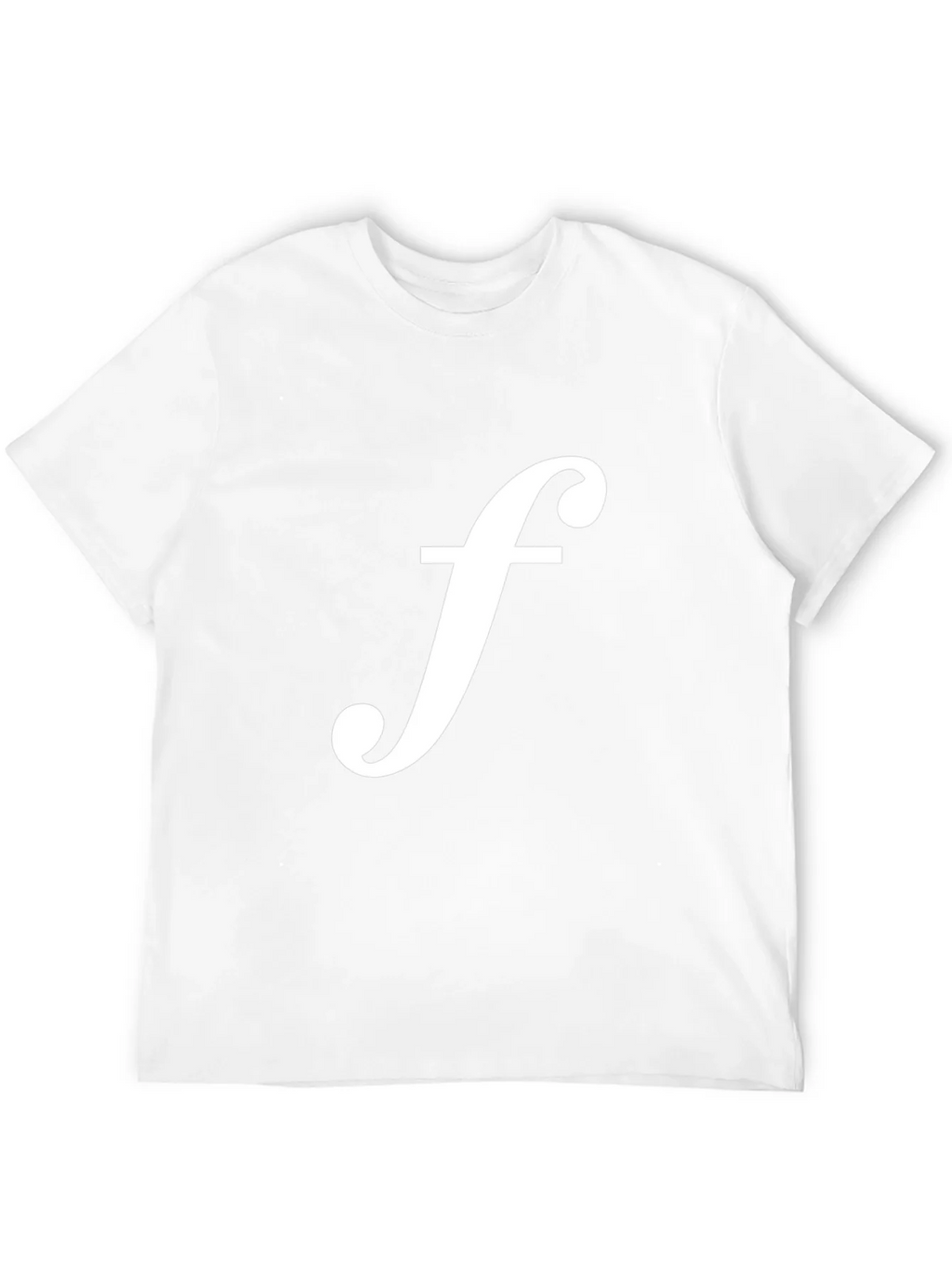 Black T-Shirt with White f Logo