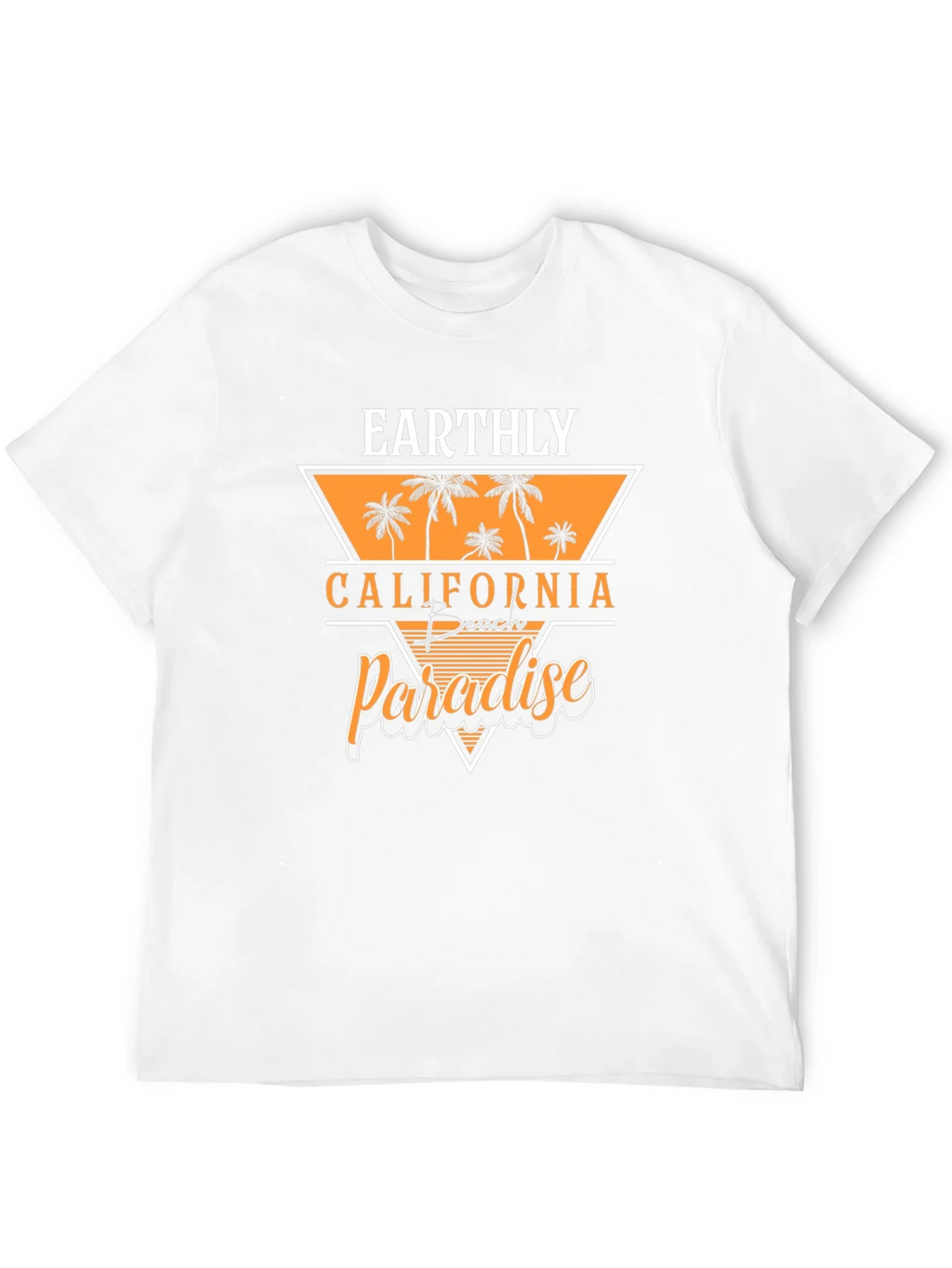 Earthly California Beach Paradise Black T-Shirt