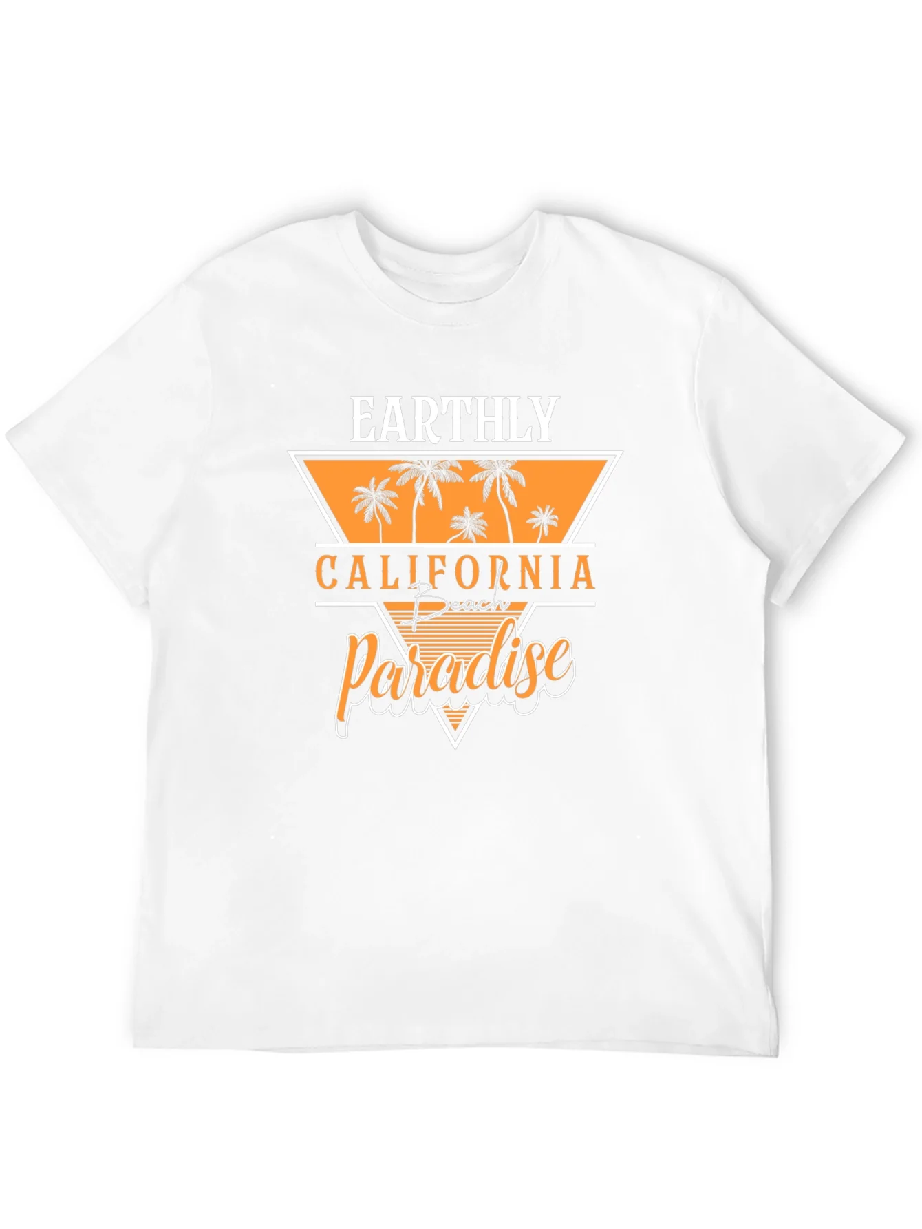 Earthly California Beach Paradise Black T-Shirt