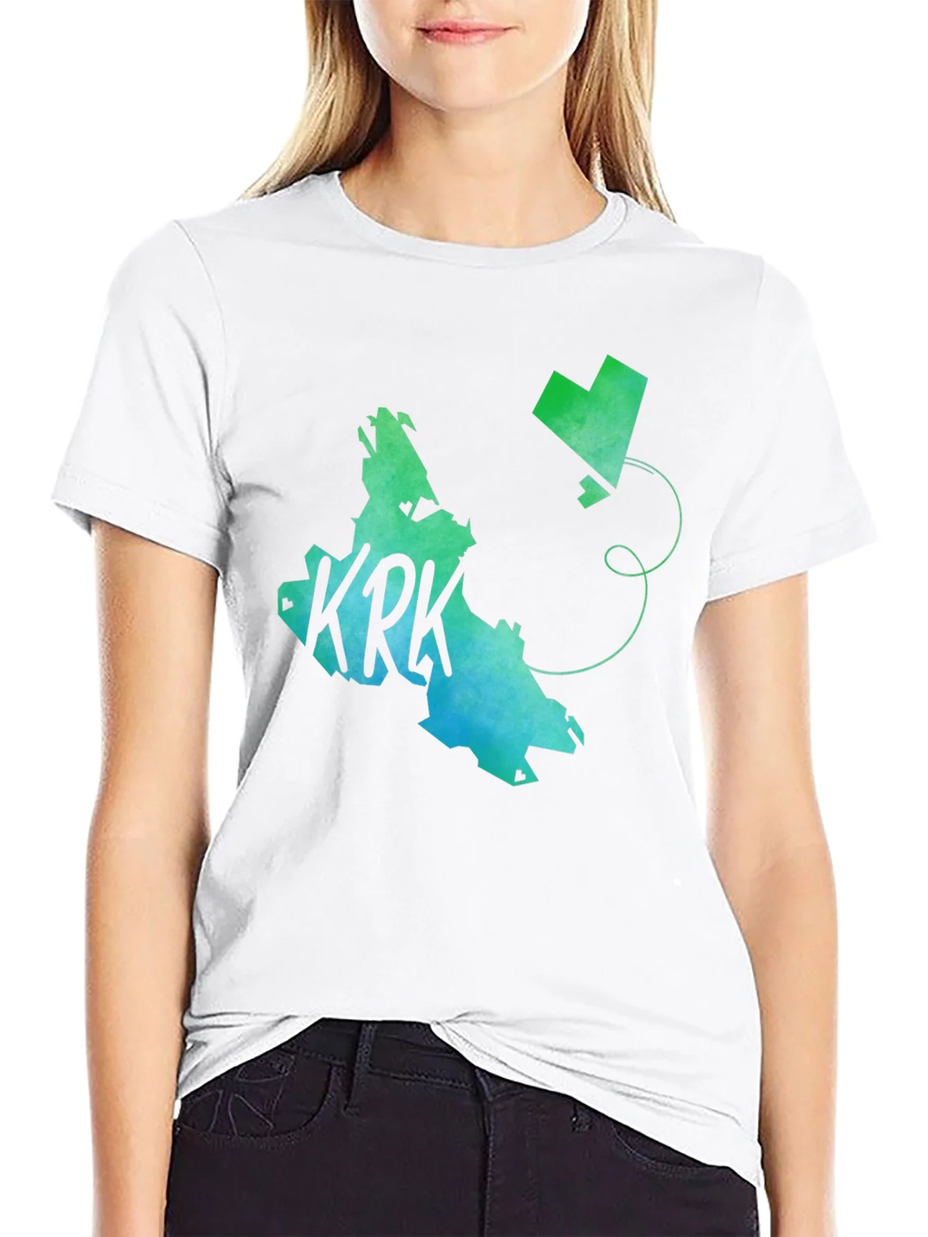 KRK Island Graphic Tee - Black Cotton T-Shirt