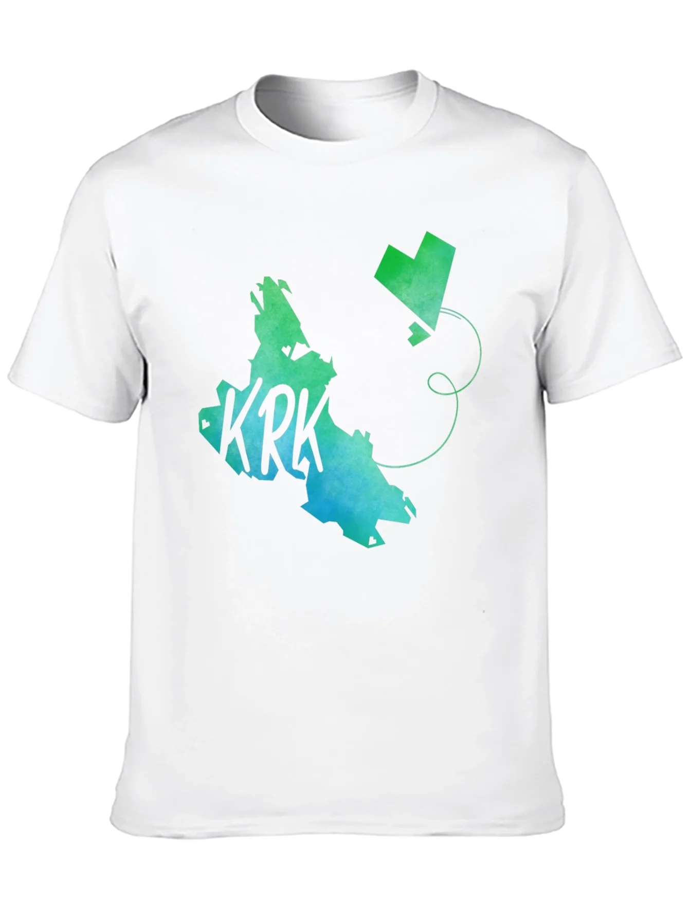 KRK Island Graphic Tee - Black Cotton T-Shirt