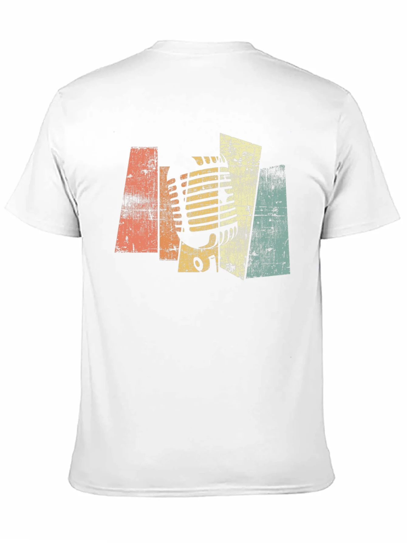 Vintage Microphone Graphic T-Shirt - Retro Style