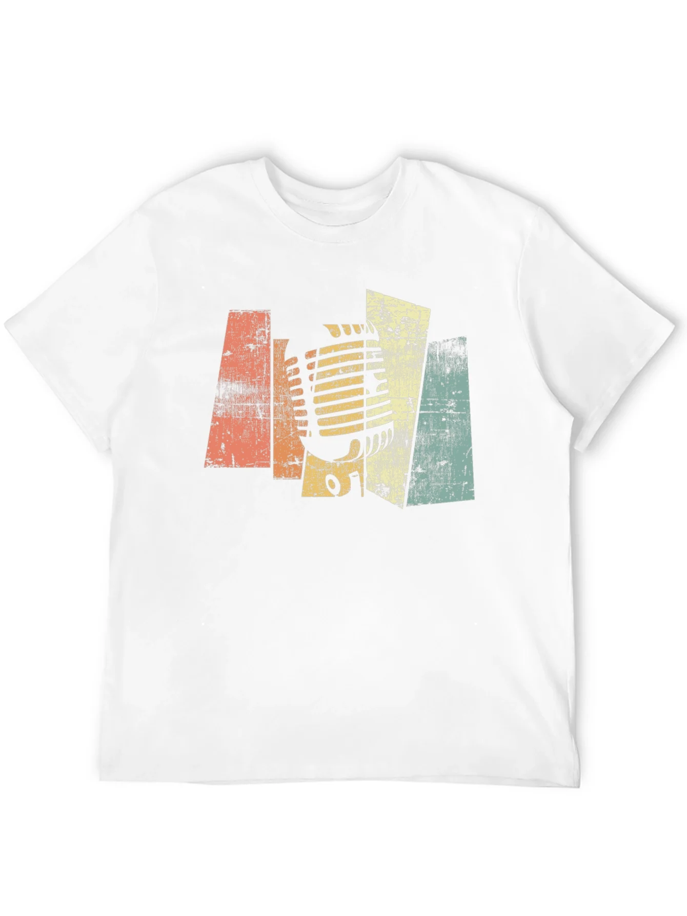Vintage Microphone Graphic T-Shirt - Retro Style