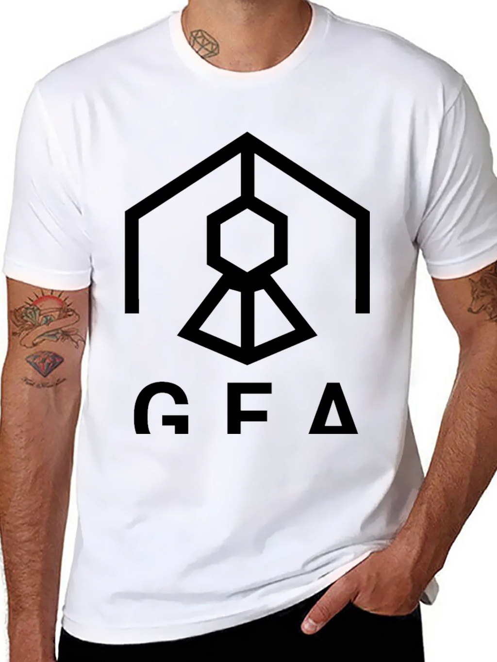 GFA Graphic Tee - Modern Geometric Design