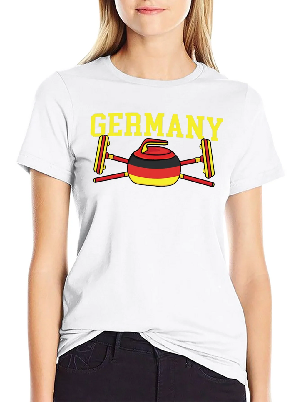 Germany Curling Flag T-Shirt