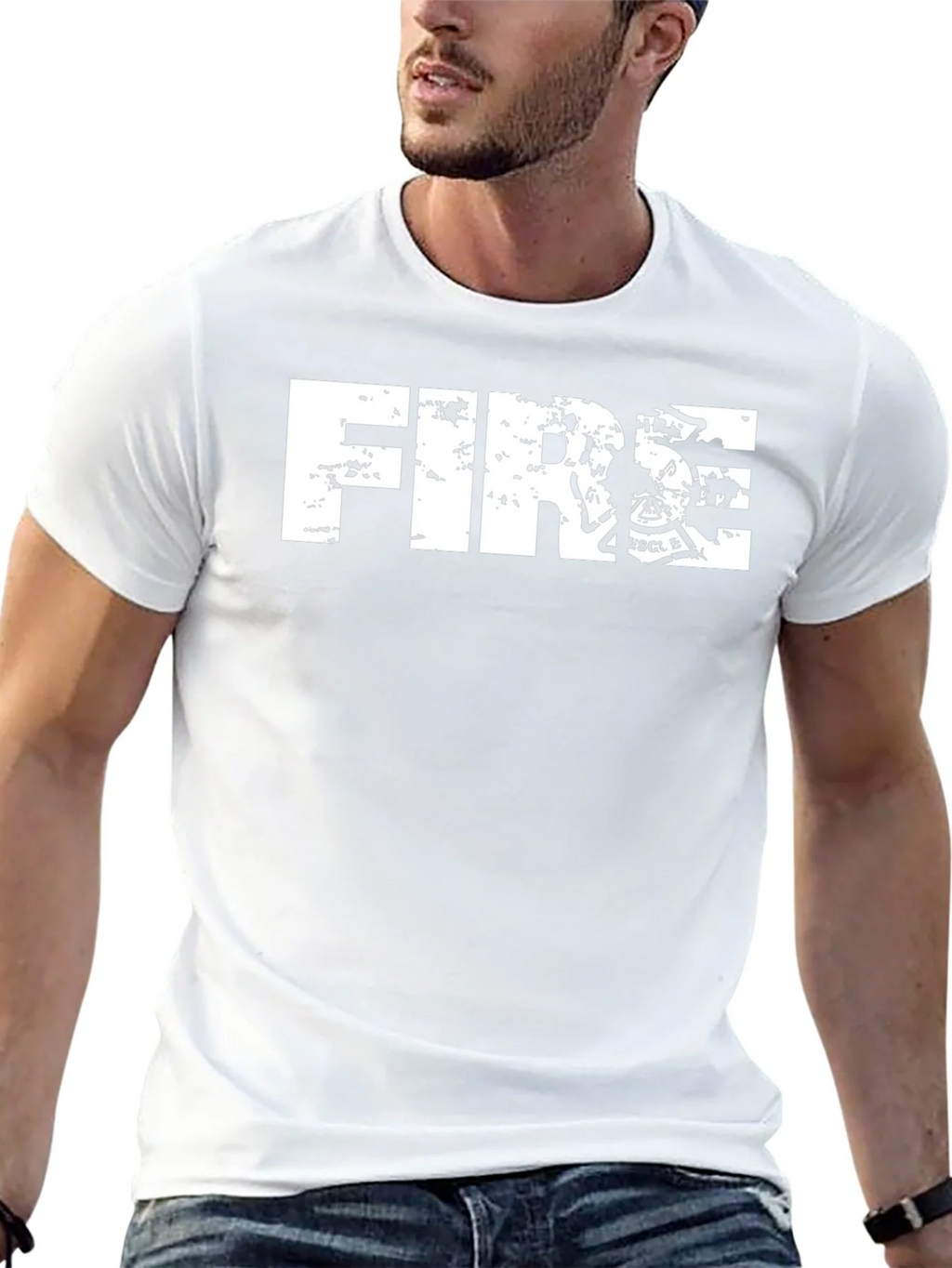 Fire Rescue T-Shirt - Black Cotton Tee
