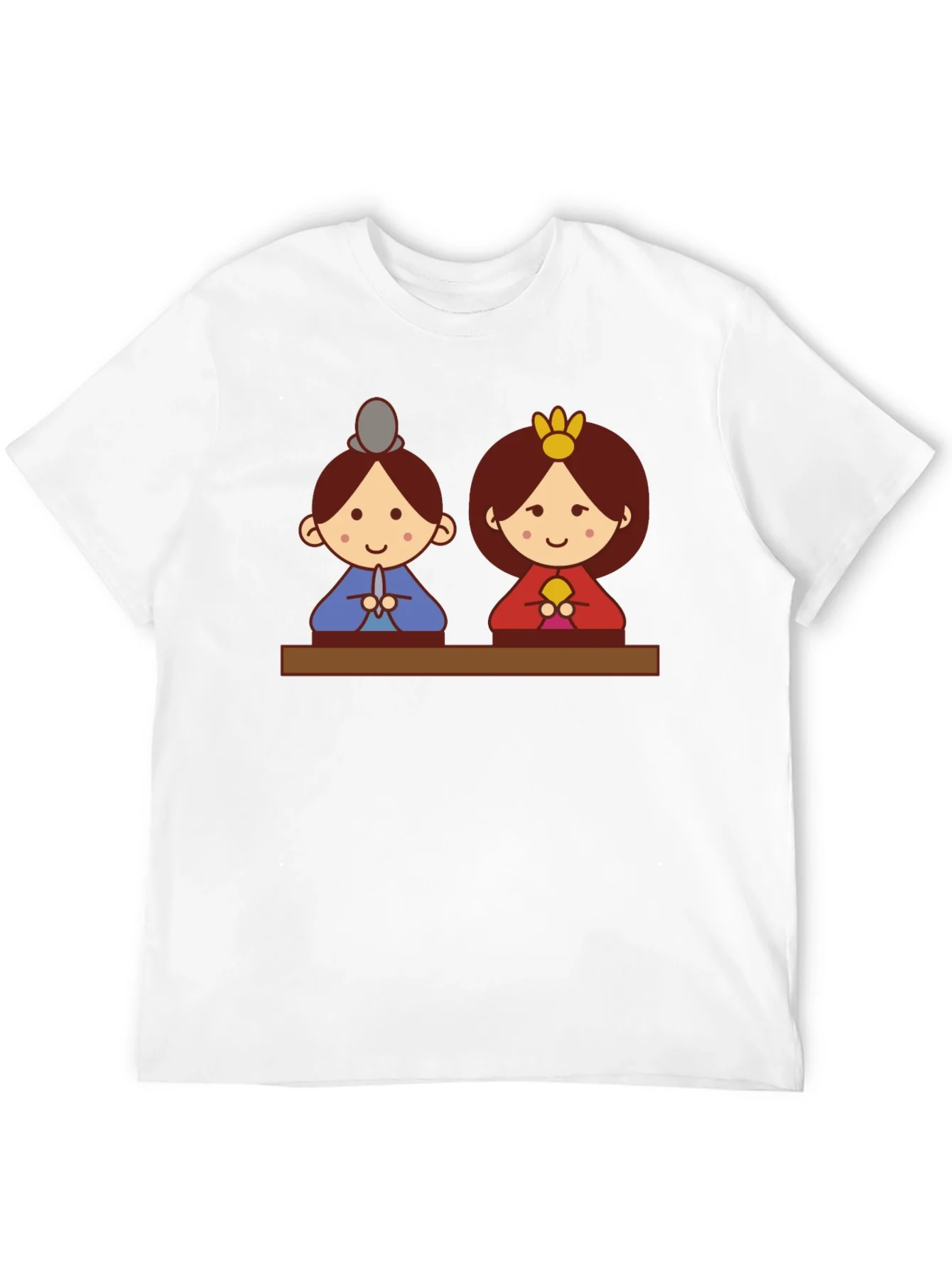 Hinamatsuri Dolls Graphic Tee - Black Cotton