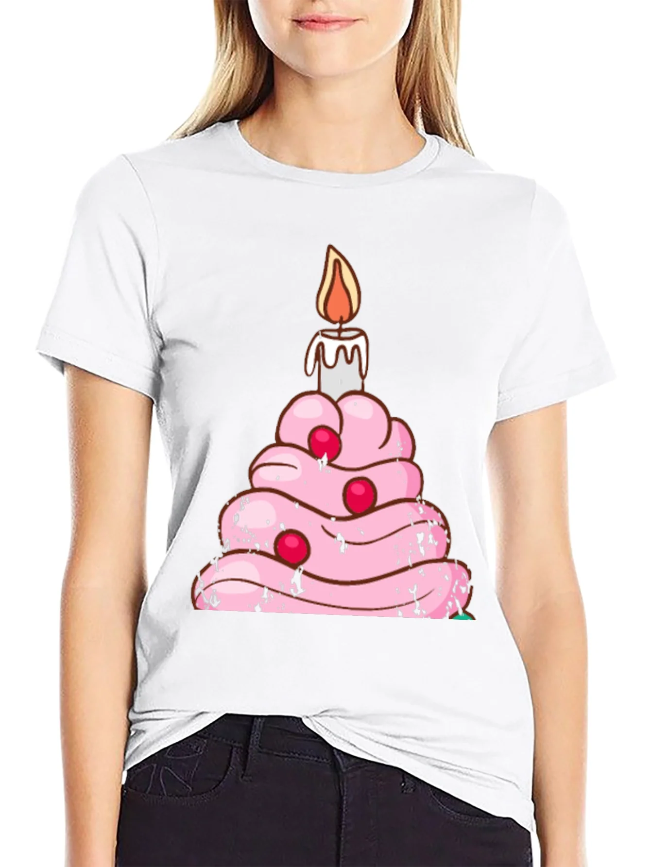 Birthday Cake T-Shirt Funny Candle Tee
