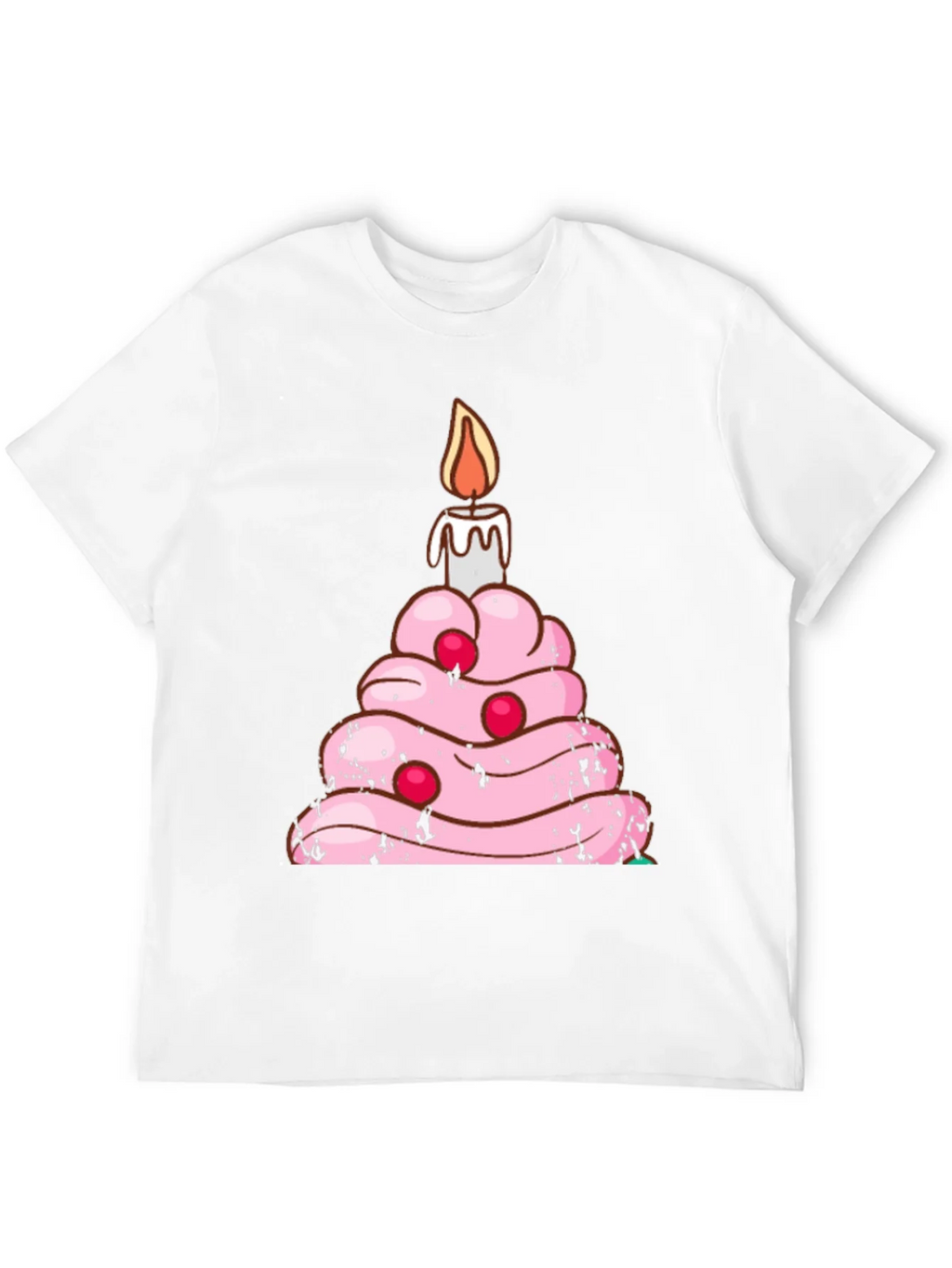 Birthday Cake T-Shirt Funny Candle Tee