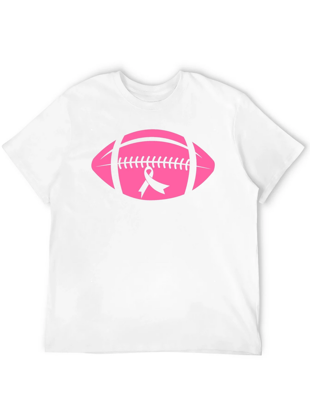 Pink Football Breast Cancer Awareness T-Shirt