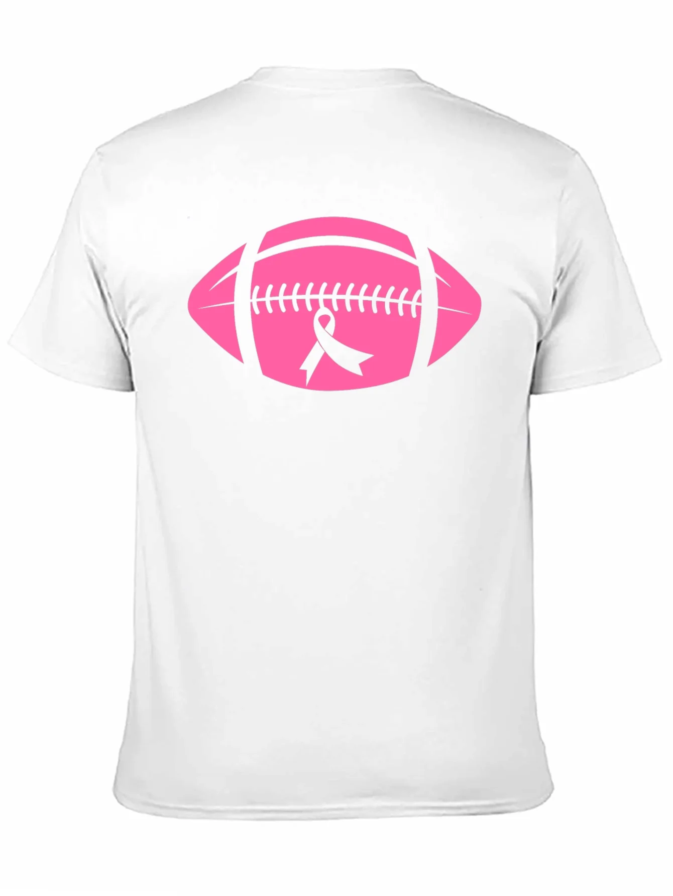Pink Football Breast Cancer Awareness T-Shirt