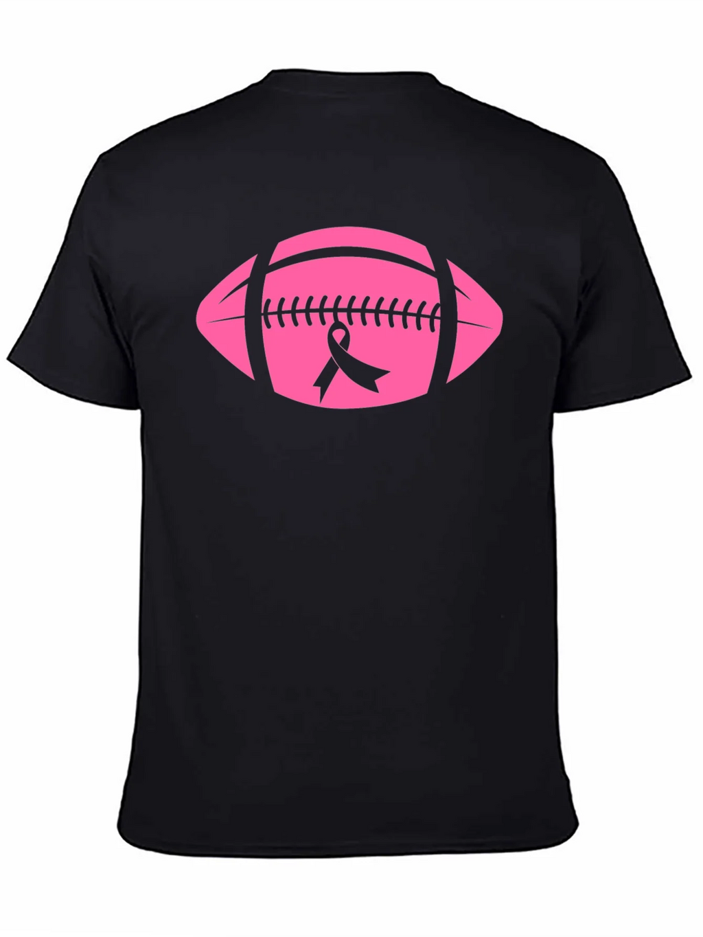 Pink Football Breast Cancer Awareness T-Shirt