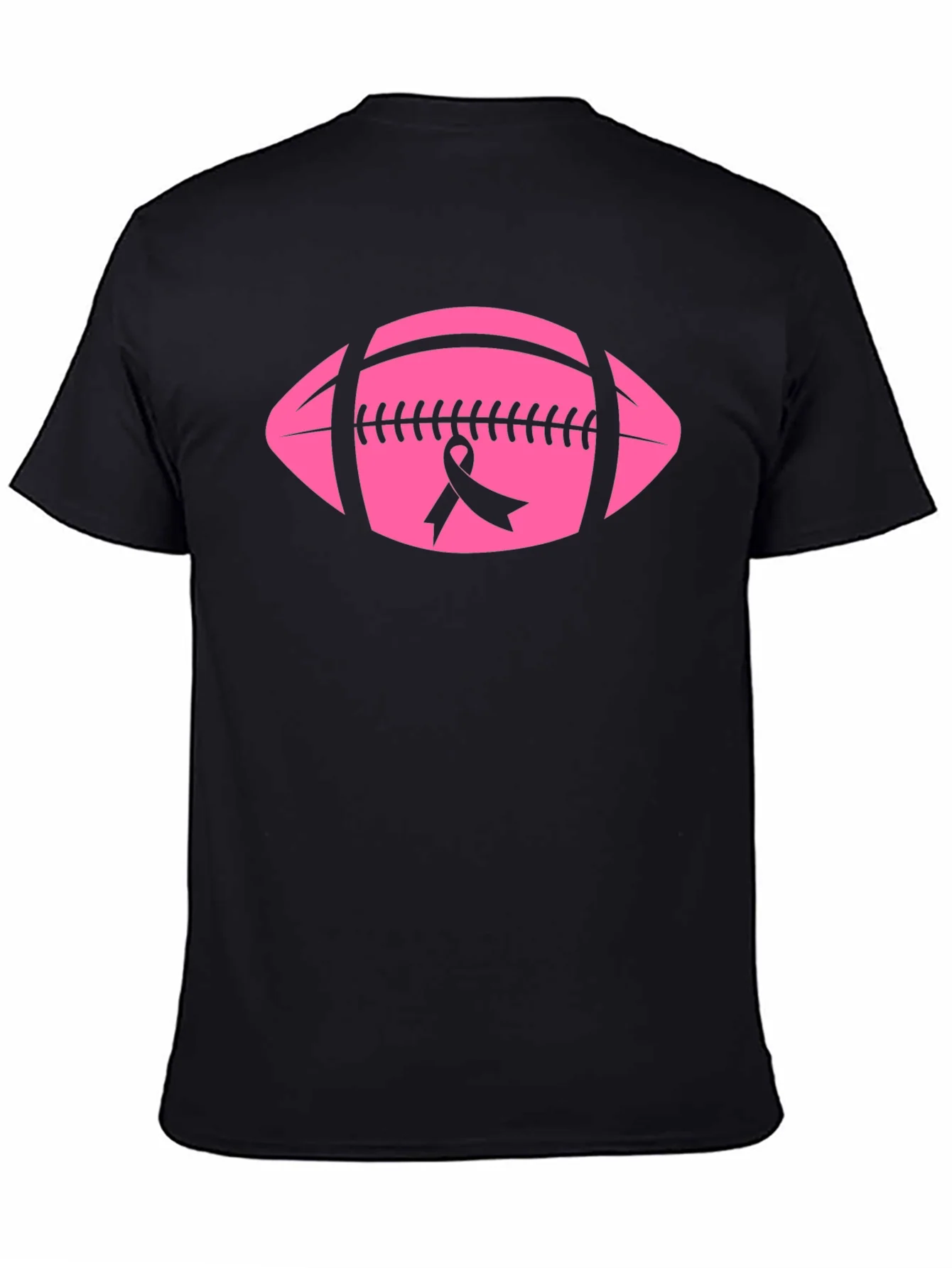 Pink Football Breast Cancer Awareness T-Shirt