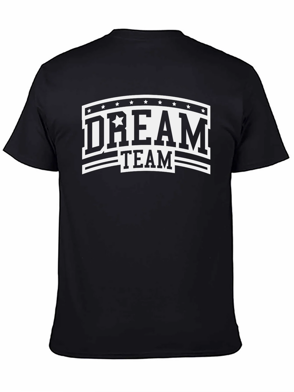 Dream Team Graphic Print Black T-Shirt