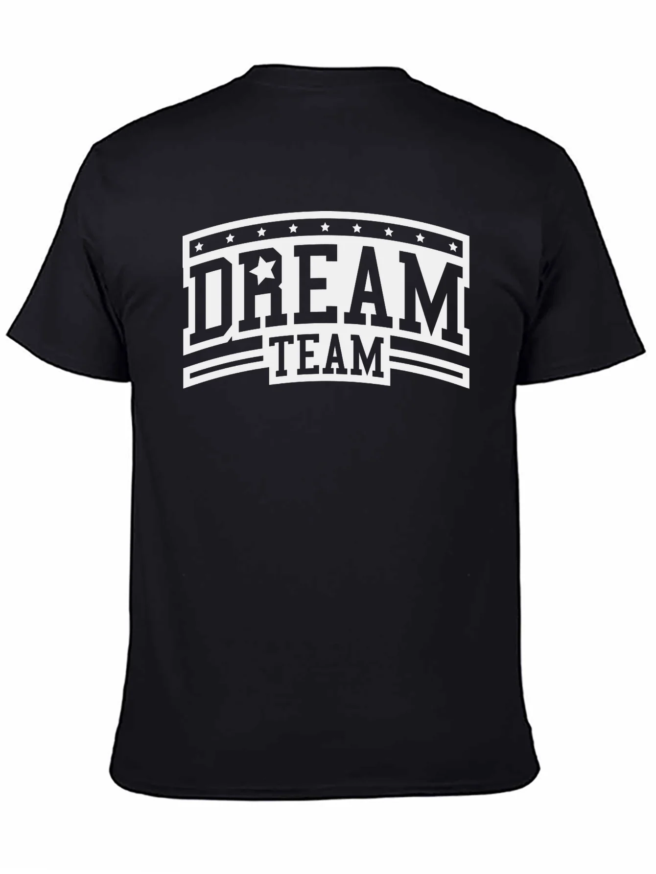 Dream Team Graphic Print Black T-Shirt