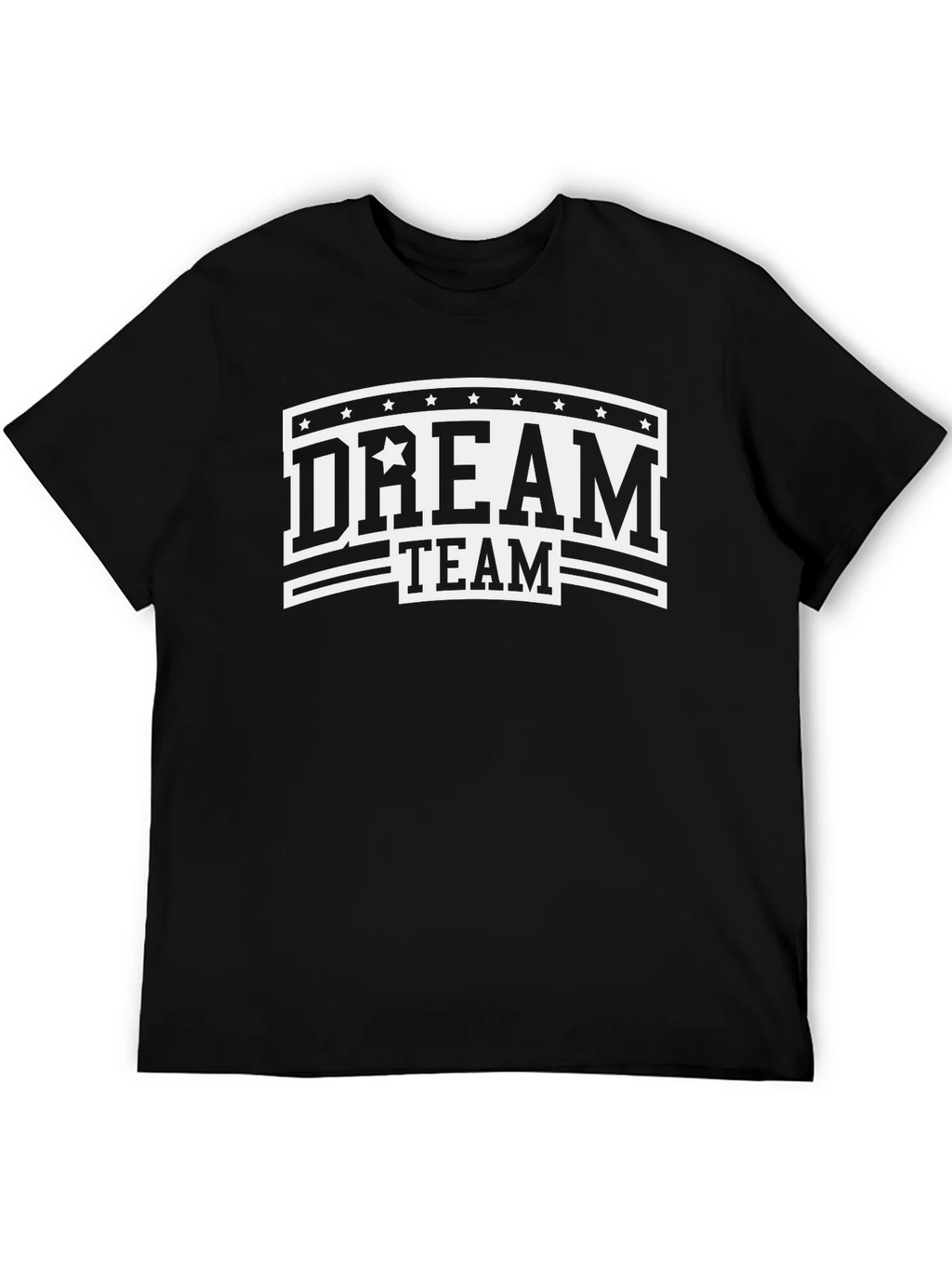 Dream Team Graphic Print Black T-Shirt