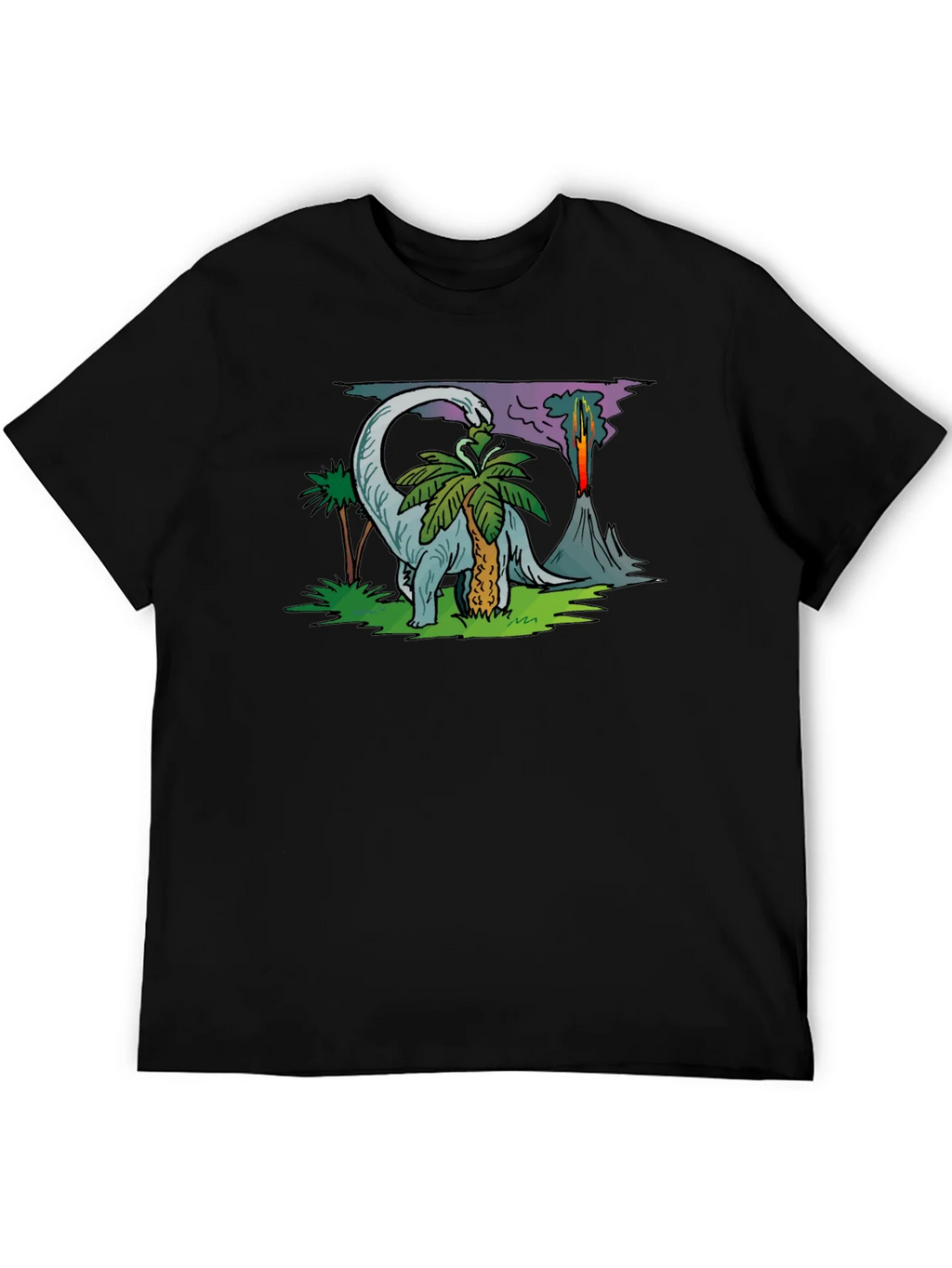 Dinosaur Volcano T-Shirt - Prehistoric Style