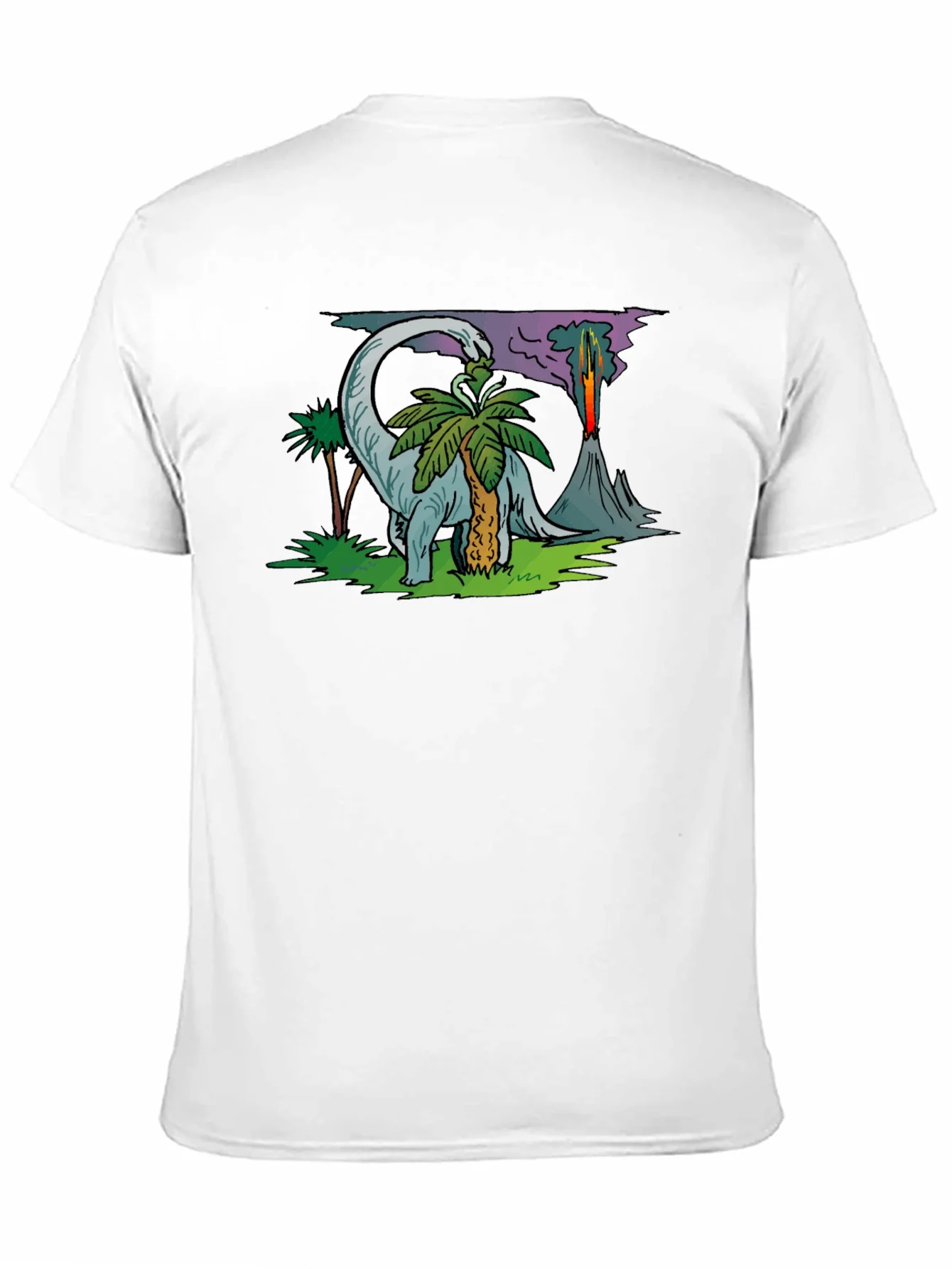Dinosaur Volcano T-Shirt - Prehistoric Style