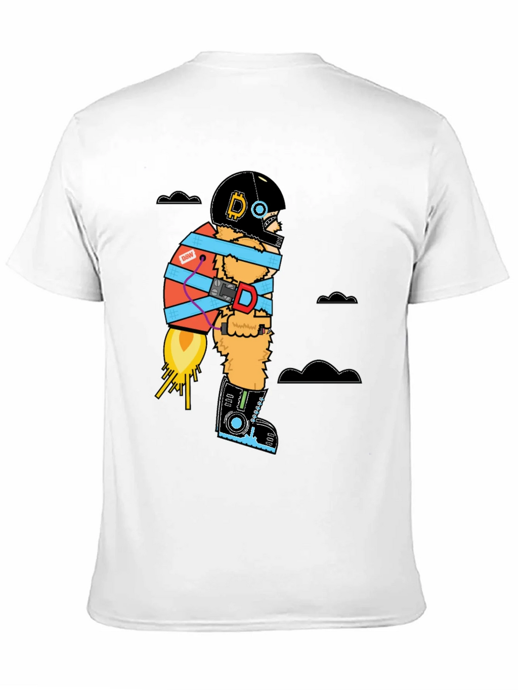 Bitcoin Rocket Man T-Shirt - Crypto to the Moon!