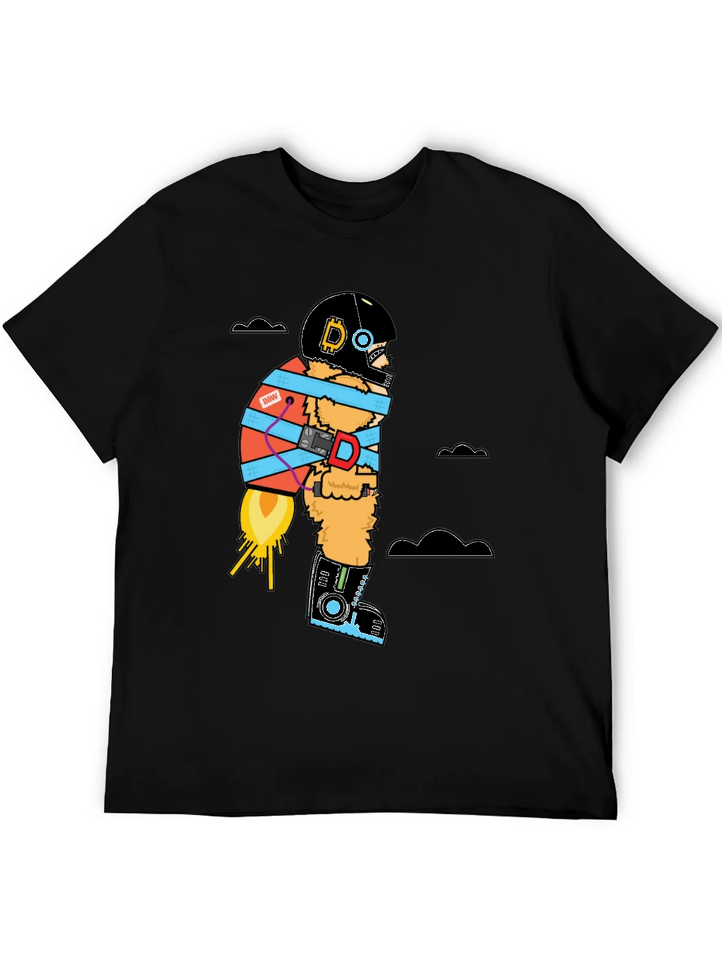 Bitcoin Rocket Man T-Shirt - Crypto to the Moon!