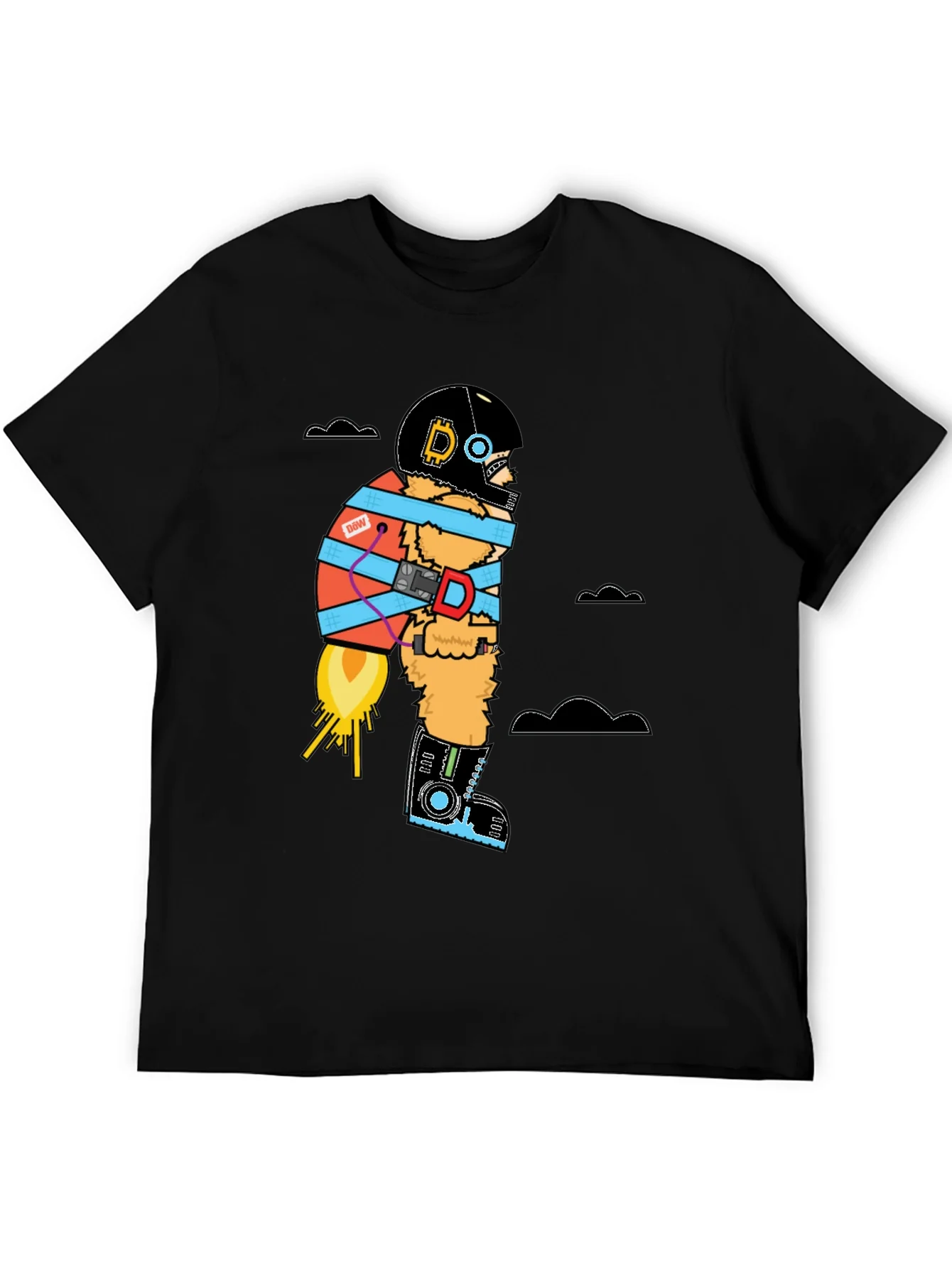 Bitcoin Rocket Man T-Shirt - Crypto to the Moon!
