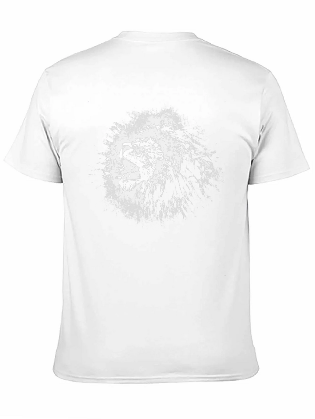 Lion Graphic Black T-Shirt - Bold Animal Print Tee