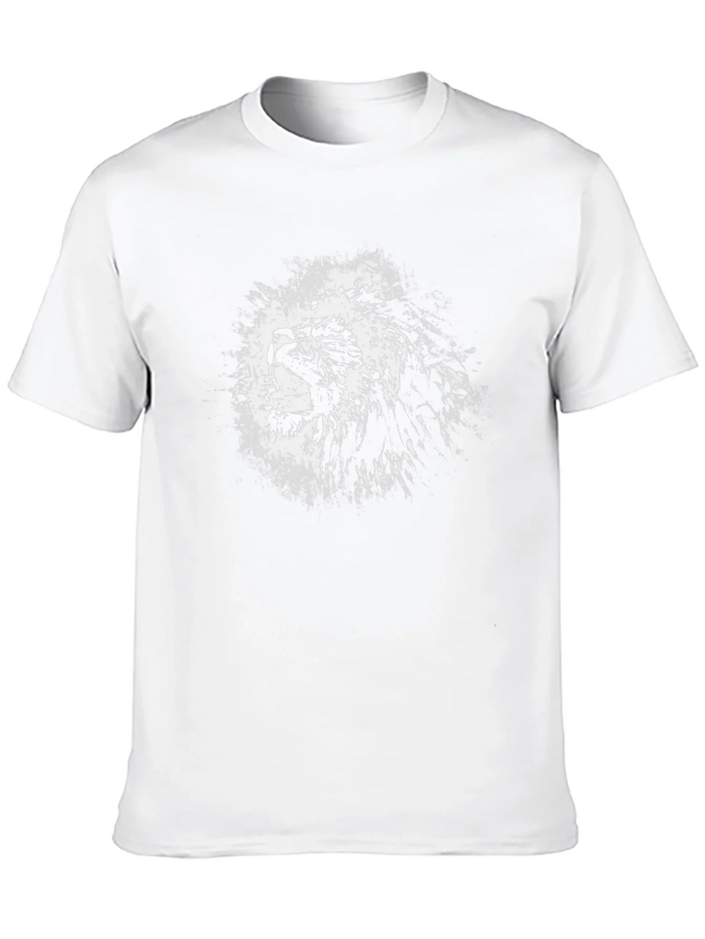 Lion Graphic Black T-Shirt - Bold Animal Print Tee