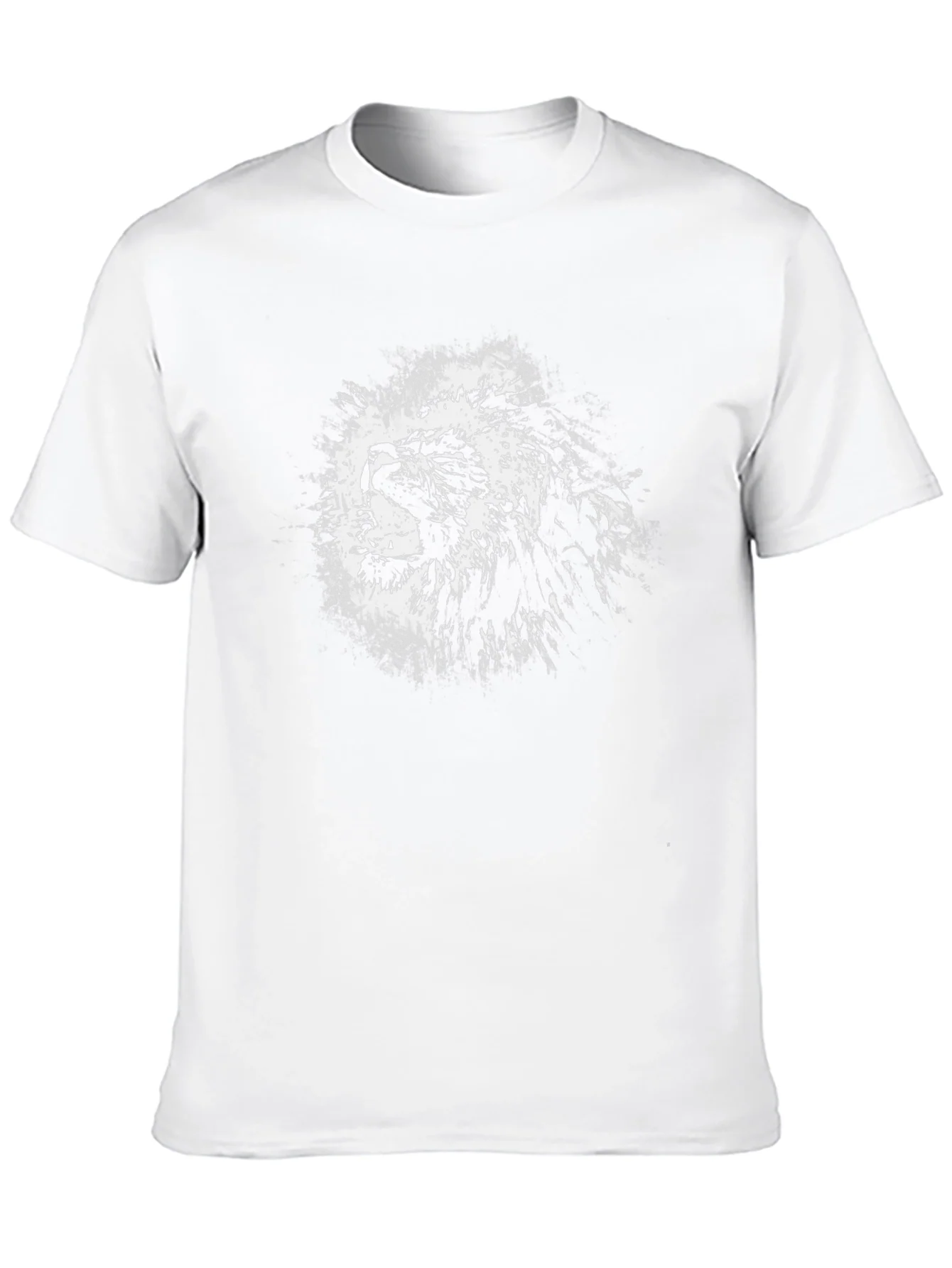 Lion Graphic Black T-Shirt - Bold Animal Print Tee